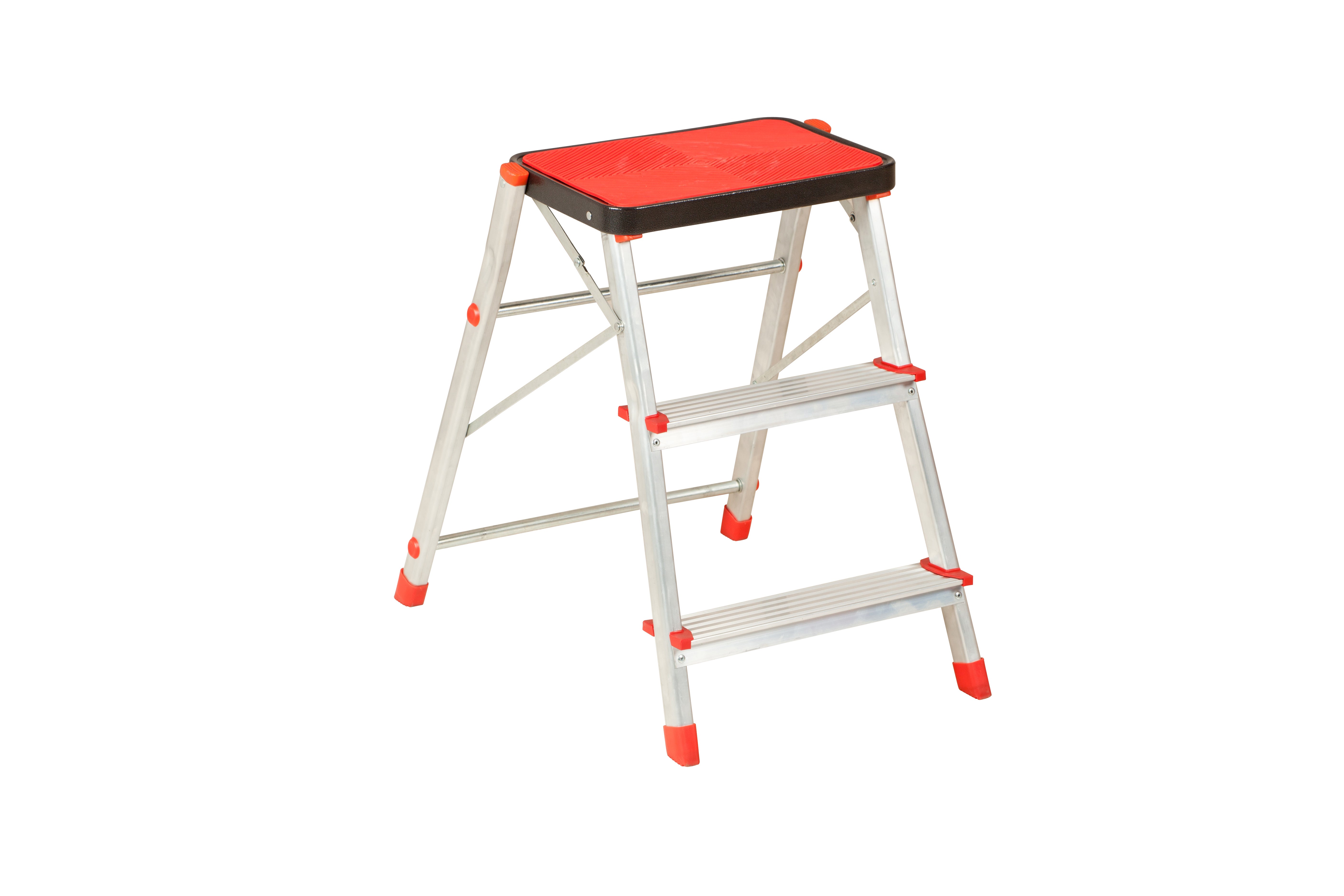 Taburete escalera de aluminio para 150 kg de carga y 66 cm de alto