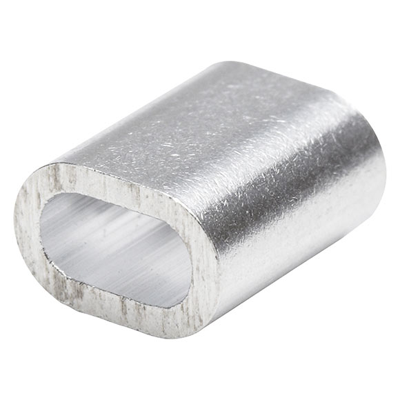 Manguito de cable aluminio gris / plata 9x11 mm