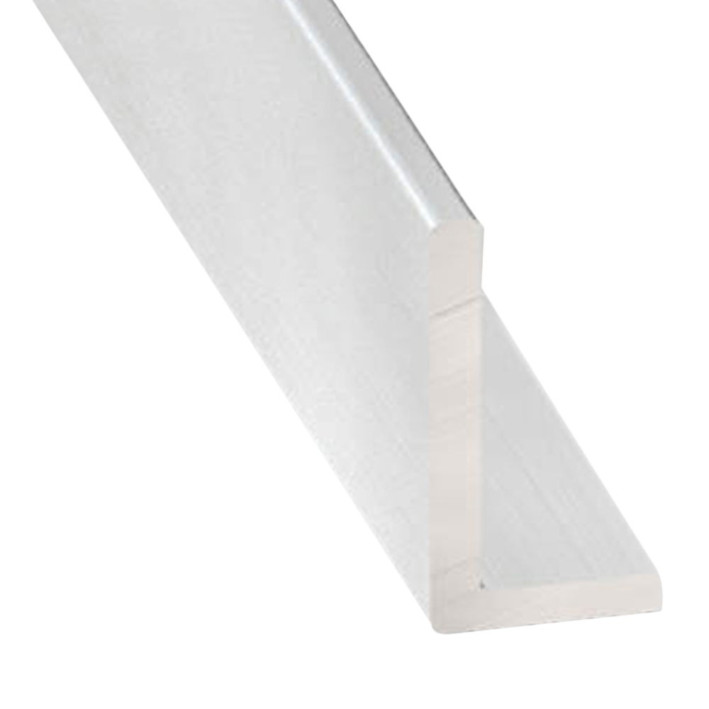 Perfil forma ángulo de aluminio gris, alt.4 x an.1 x l.100 cm