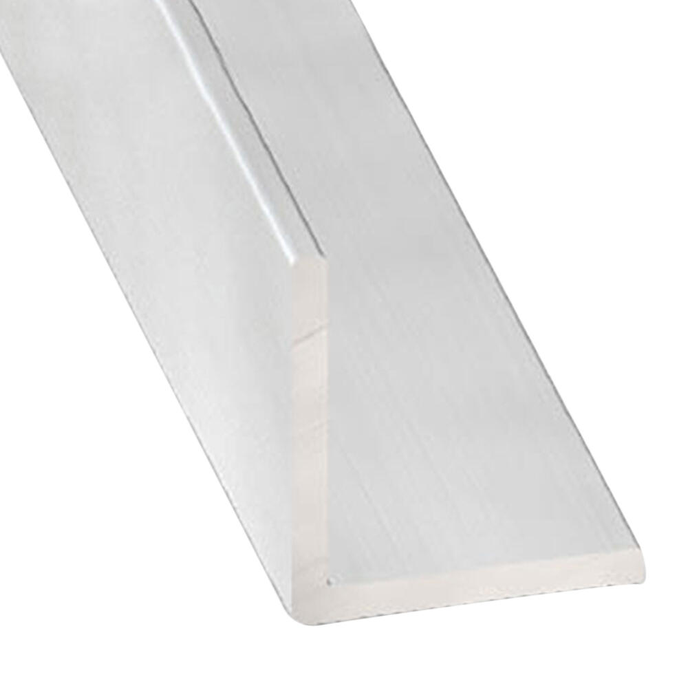 Perfil forma ángulo de aluminio gris, alt.1 x an.1 x l.250 cm
