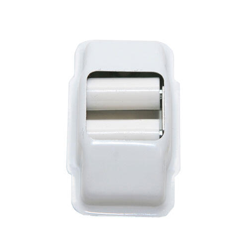 Guía cinta para persiana de acero blanco de 40x75x19 mm
