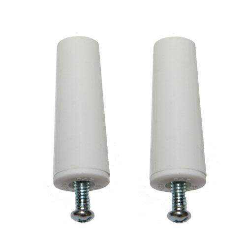 2 Topes para persiana de pvc blanco 21.5x60x21.5 cm