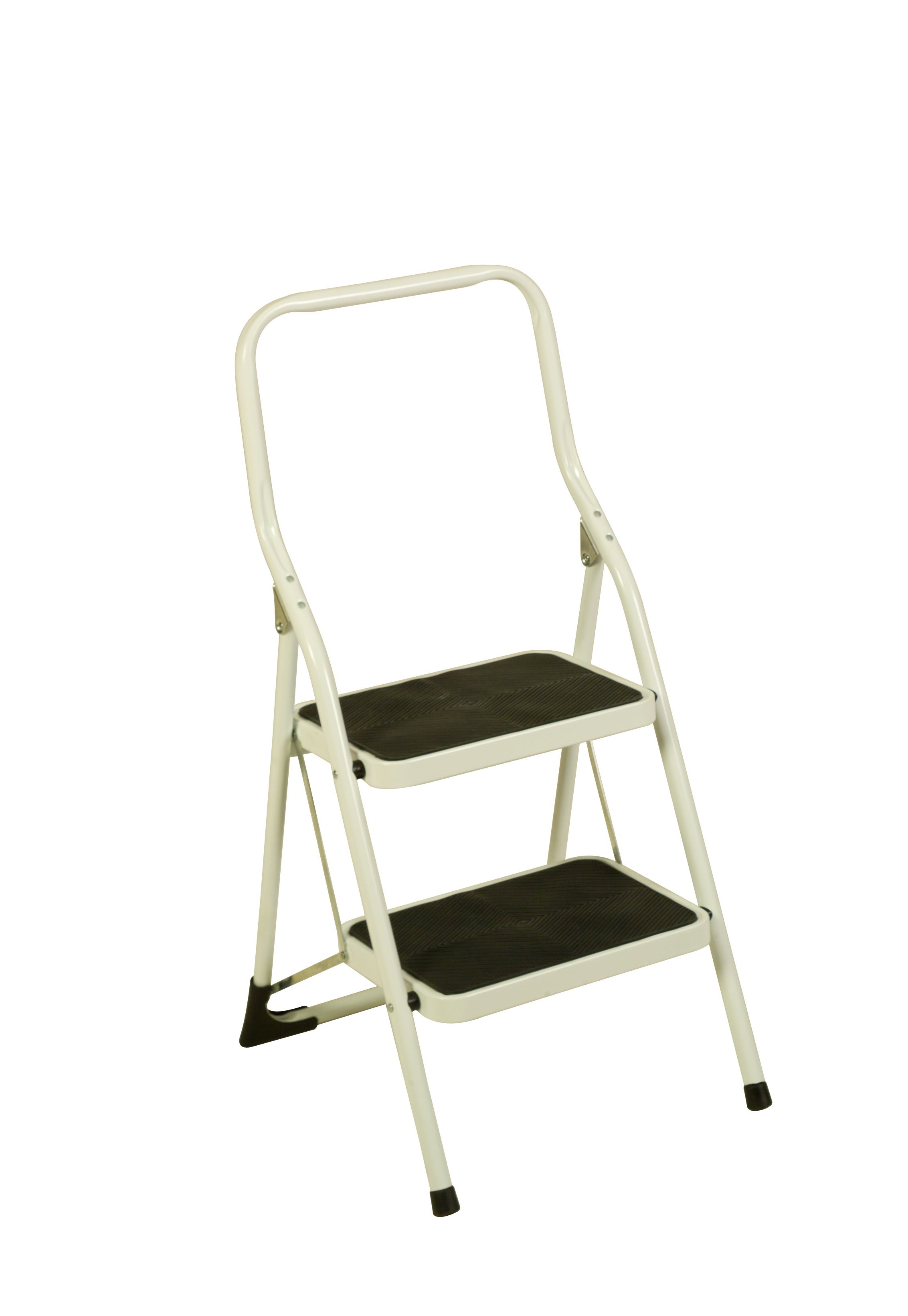 Taburete escalera de acero para 150 kg de carga y 46 cm de alto
