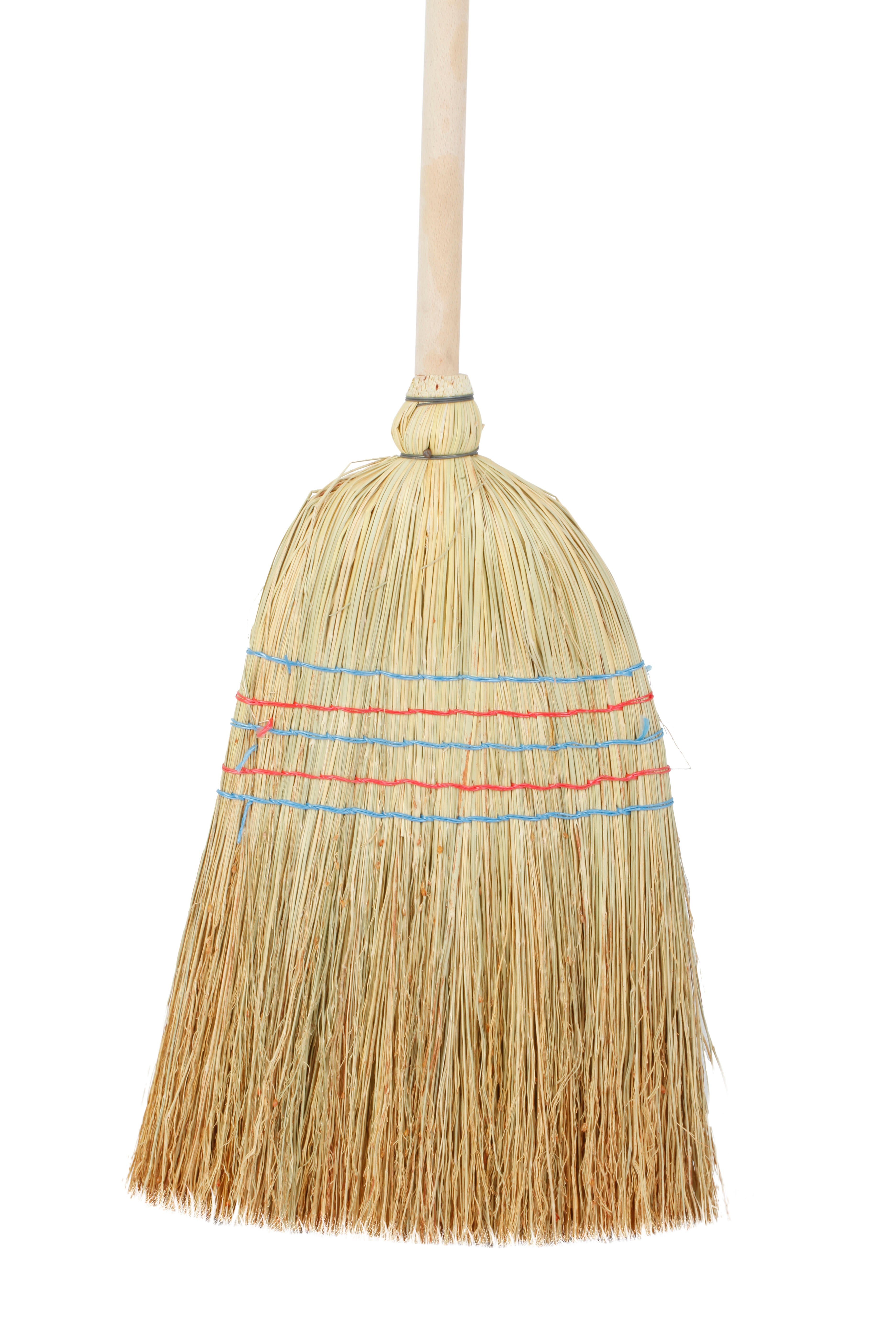 Escoba de mijo GEOLIA 40cm 5 hilos con mango de madera 90cm - 2