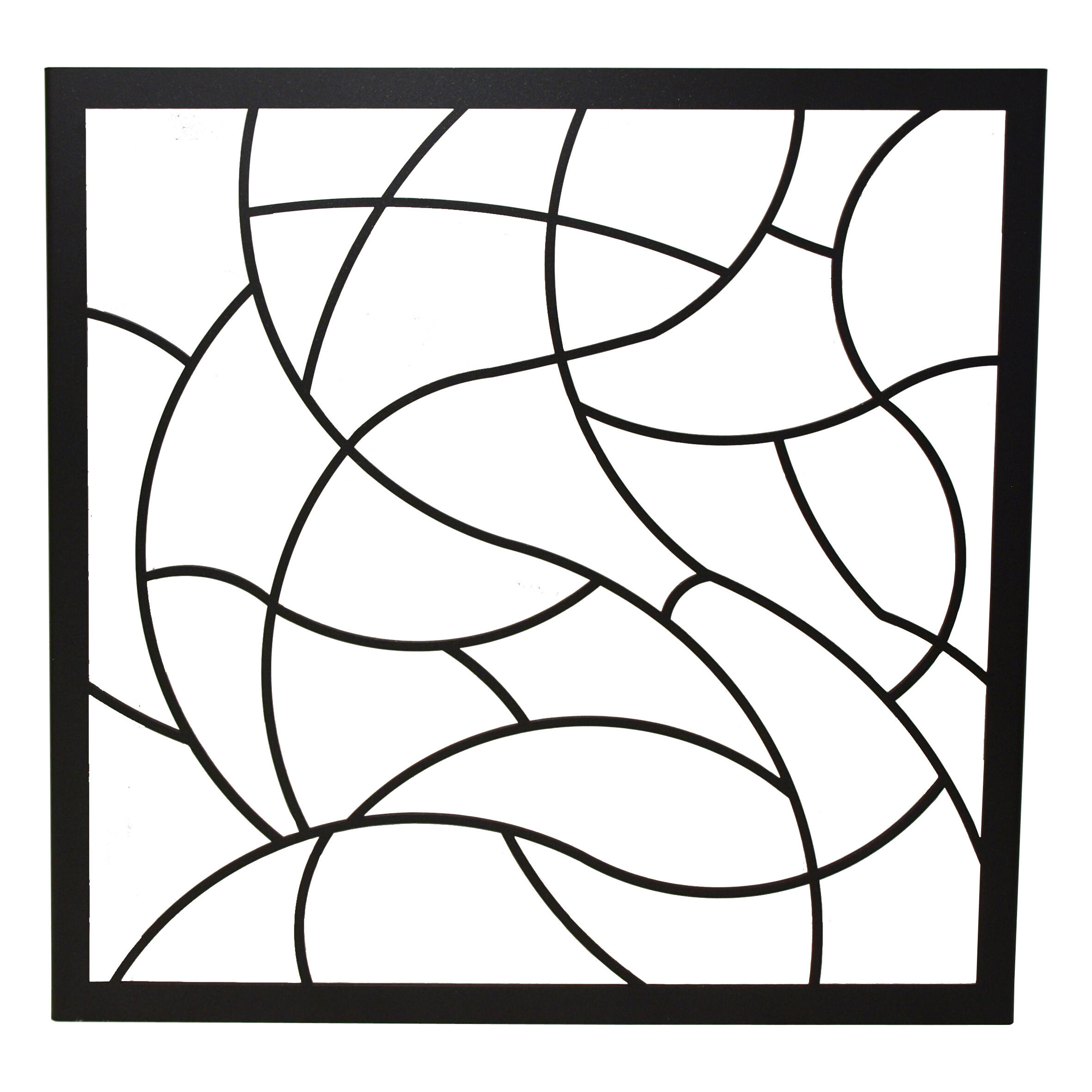 Reja ventana artdeco negro 125x125 cm