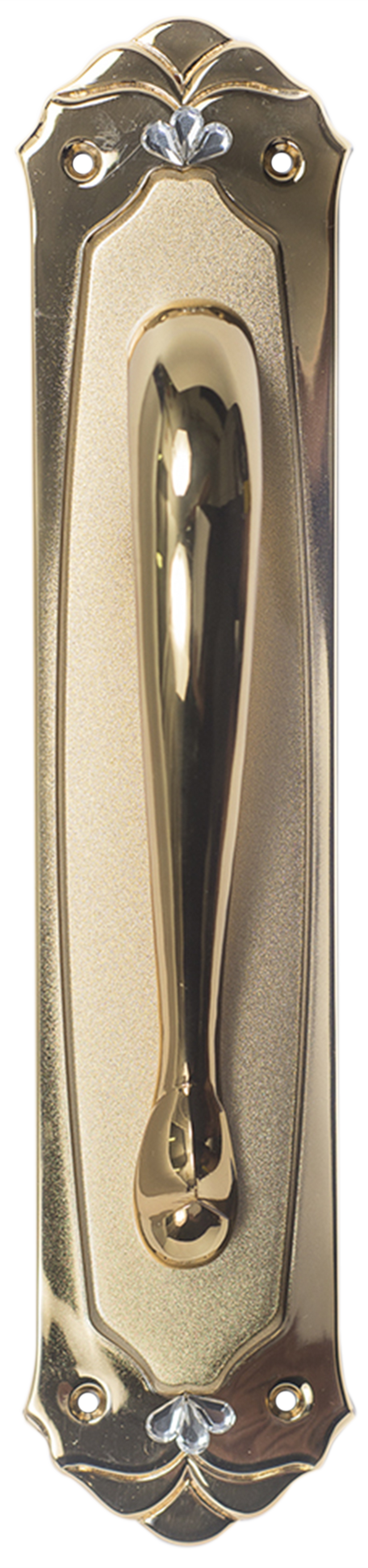 Pomo de puerta de latón transparente