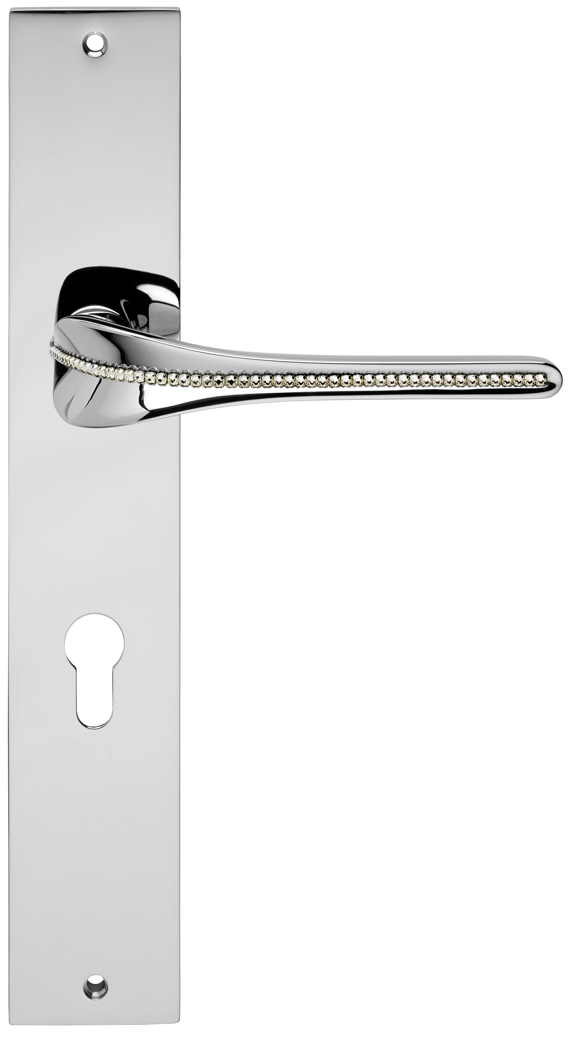 Manilla con placa para puerta con cristales swarovski®
