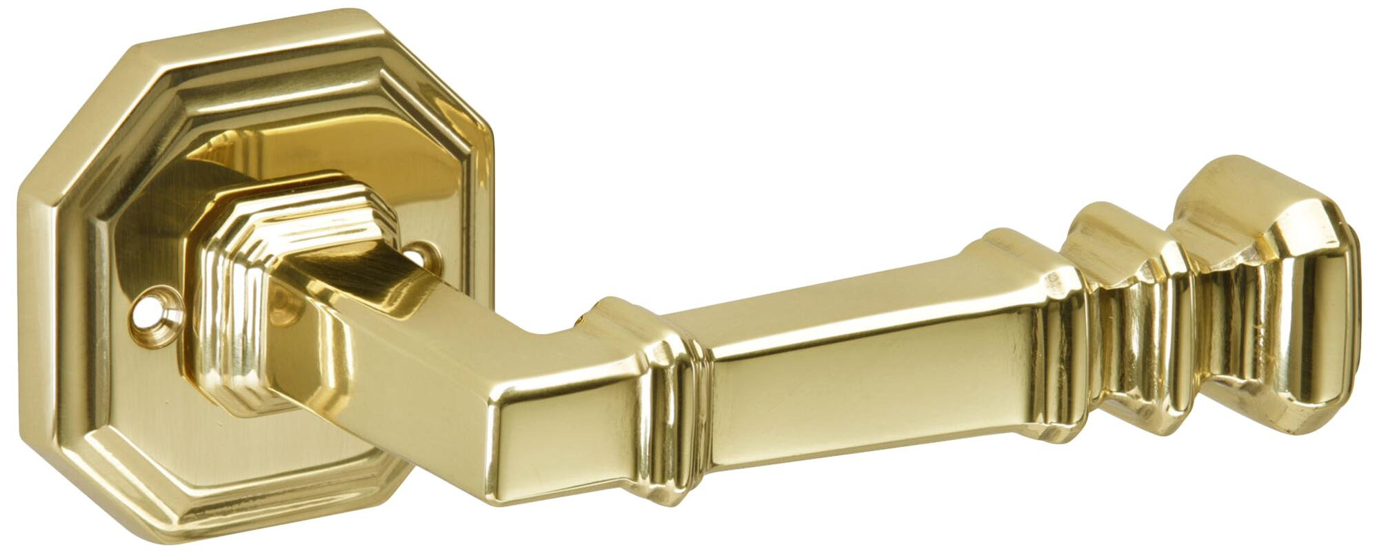 Roseta interior de puerta otto de latón latón pulido