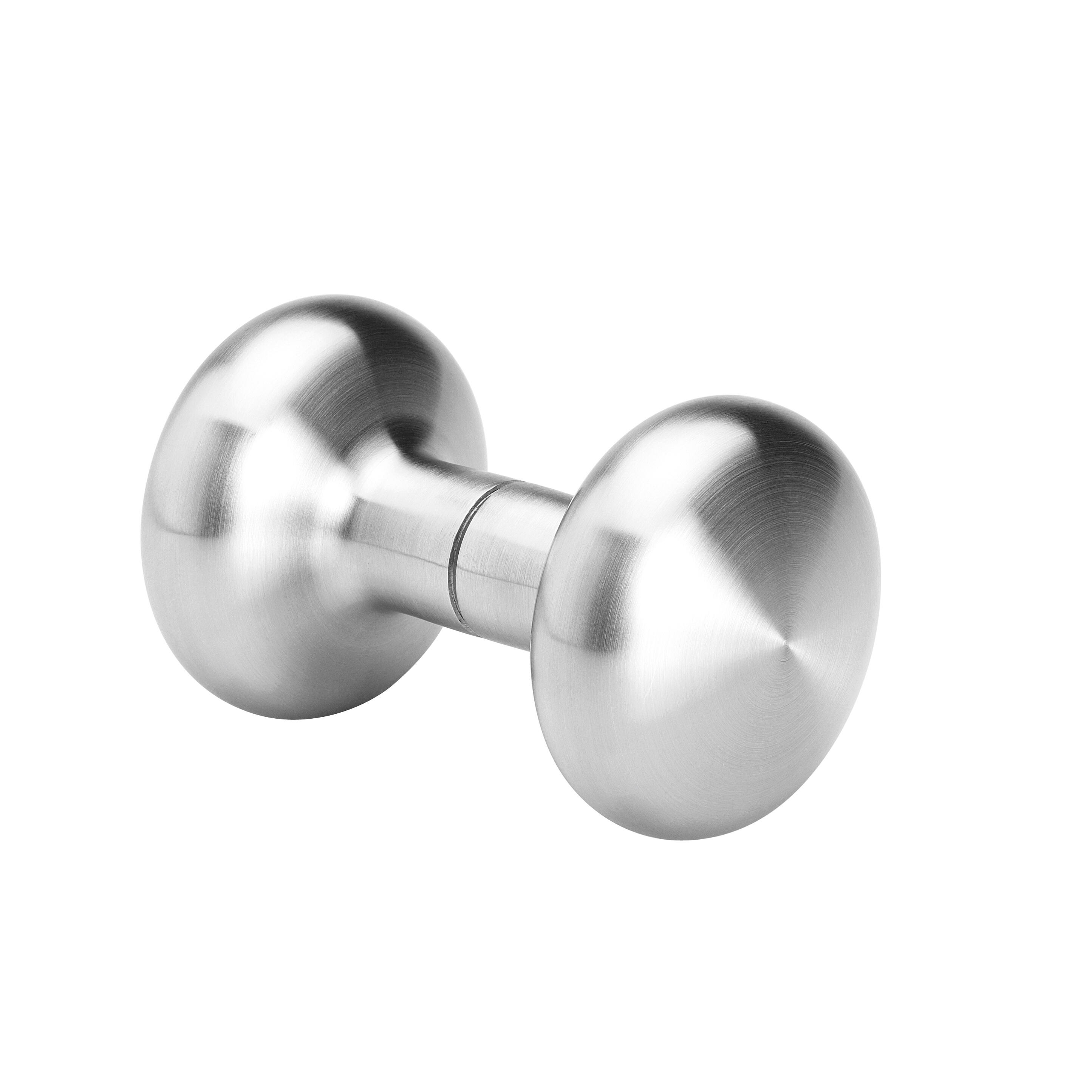 Tupai  Tiradores Para Puerta De Cristal En Níquel Satinado Gris , Leroy Merlin