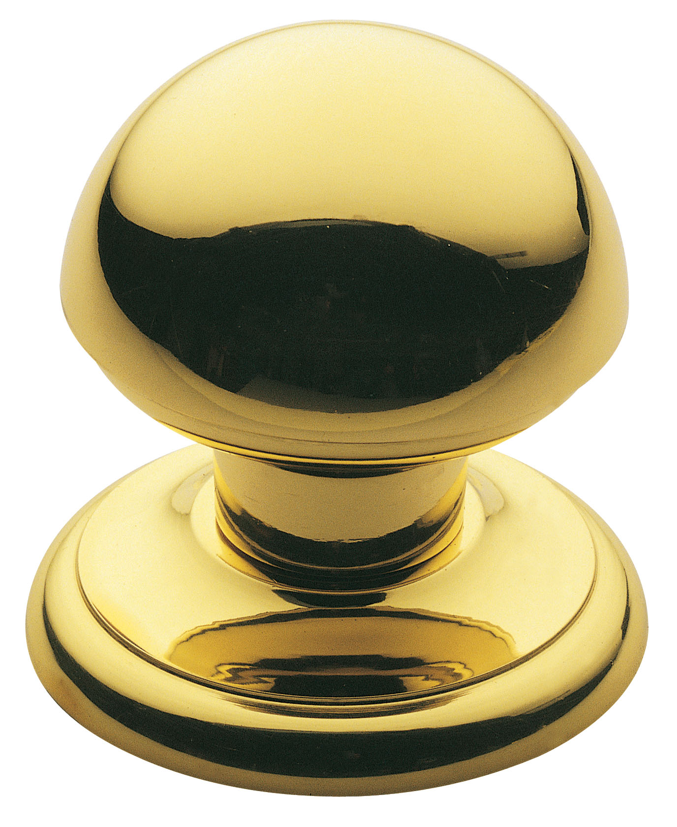 Pomo de puerta de latón pulido