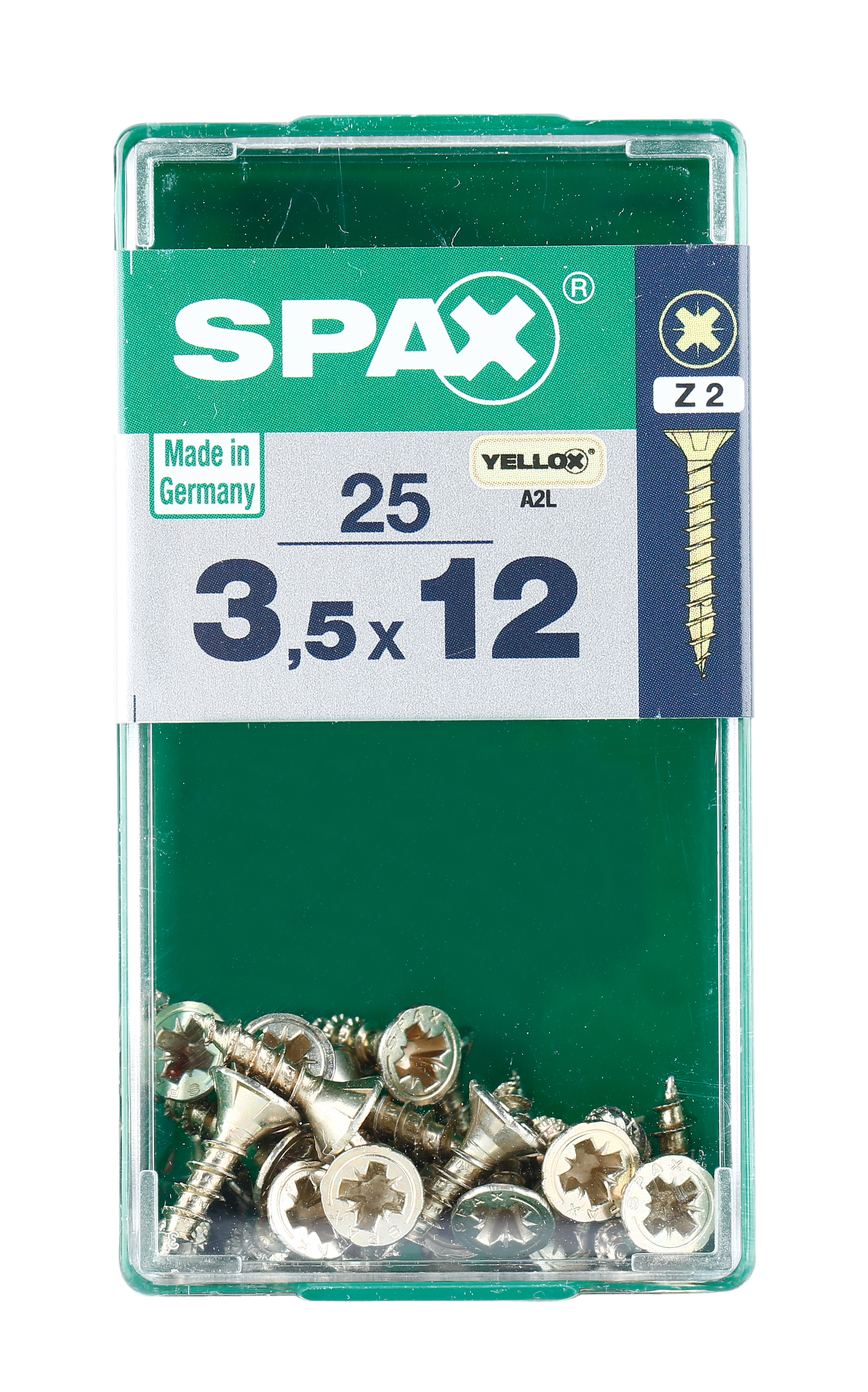 25 Tornillo para madera SPAX pozidriv con cabeza avellanada, ø 3.5 x L.12 mm - 5
