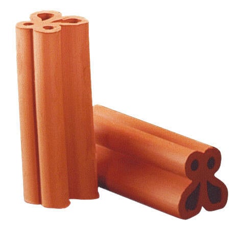 Soporte maceta de arcilla rojo 17x6 cm