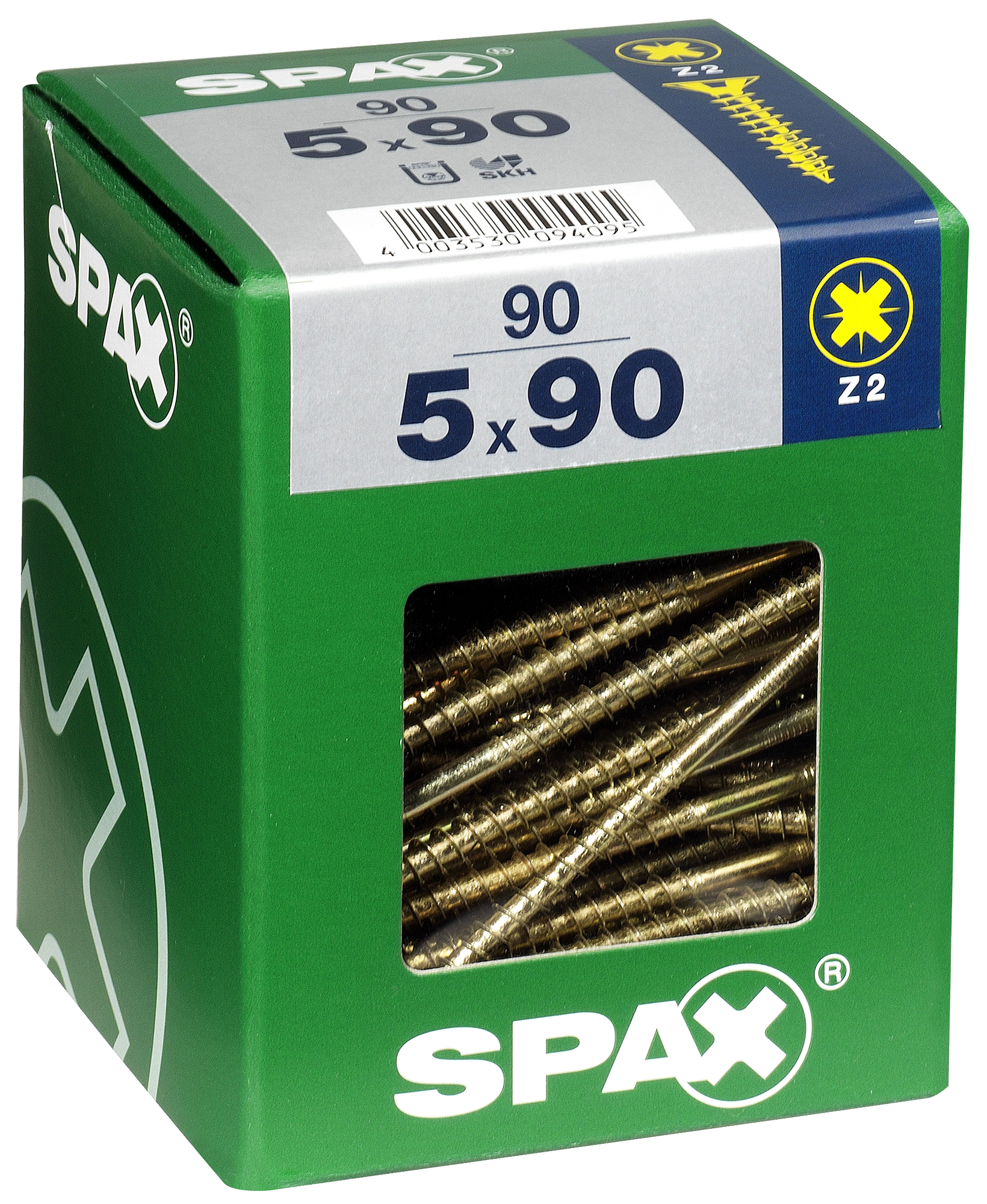 90 Tornillo para madera SPAX pozidriv con cabeza avellanada, ø 5 x L. 90 mm - 4