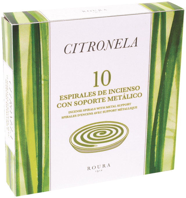 Caixa 10 espirais de incenso Citronela