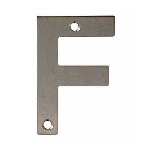 Letra f aço inox 100mm