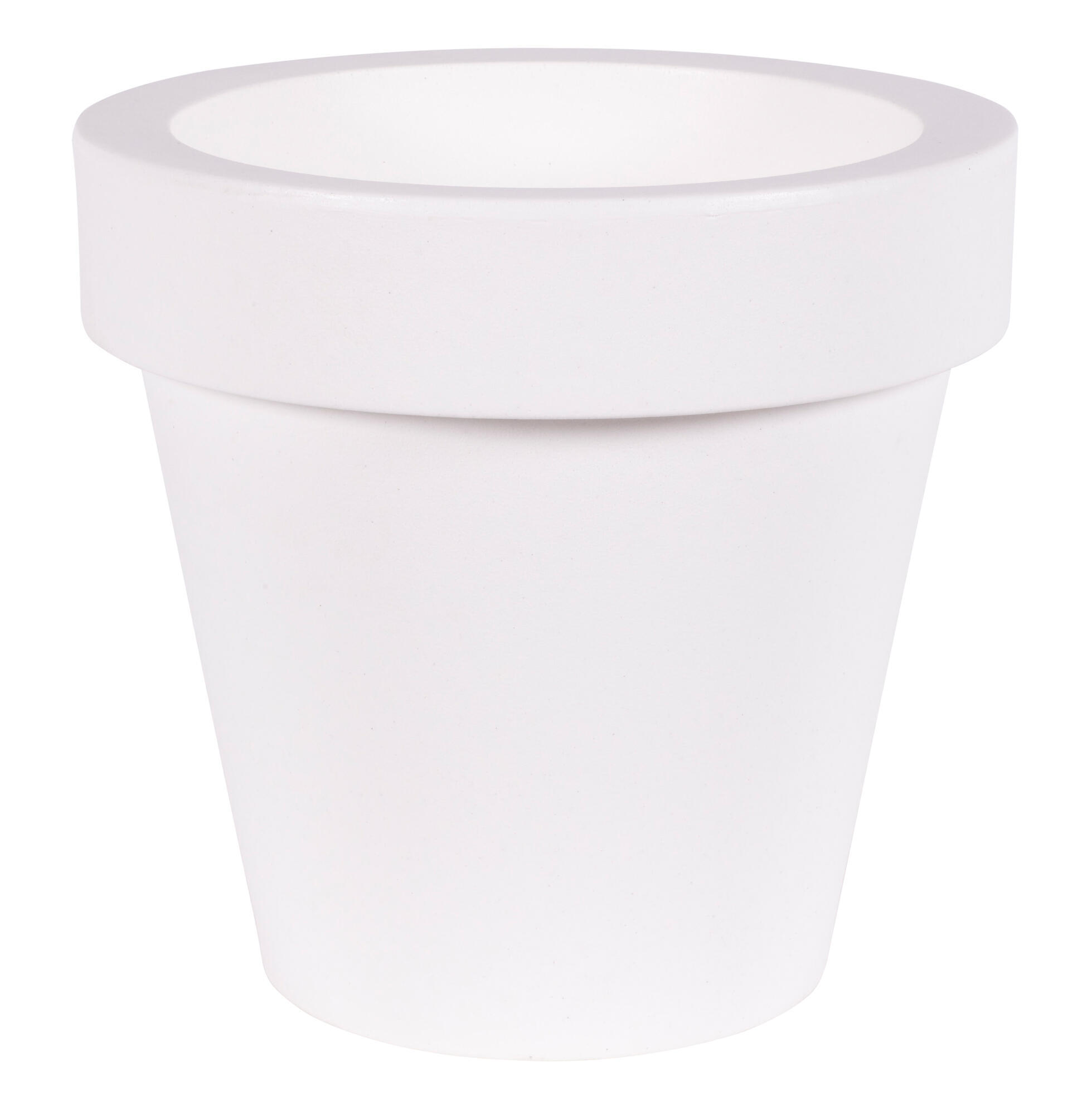 Maceta de polietileno magnolia blanco 45x43 cm