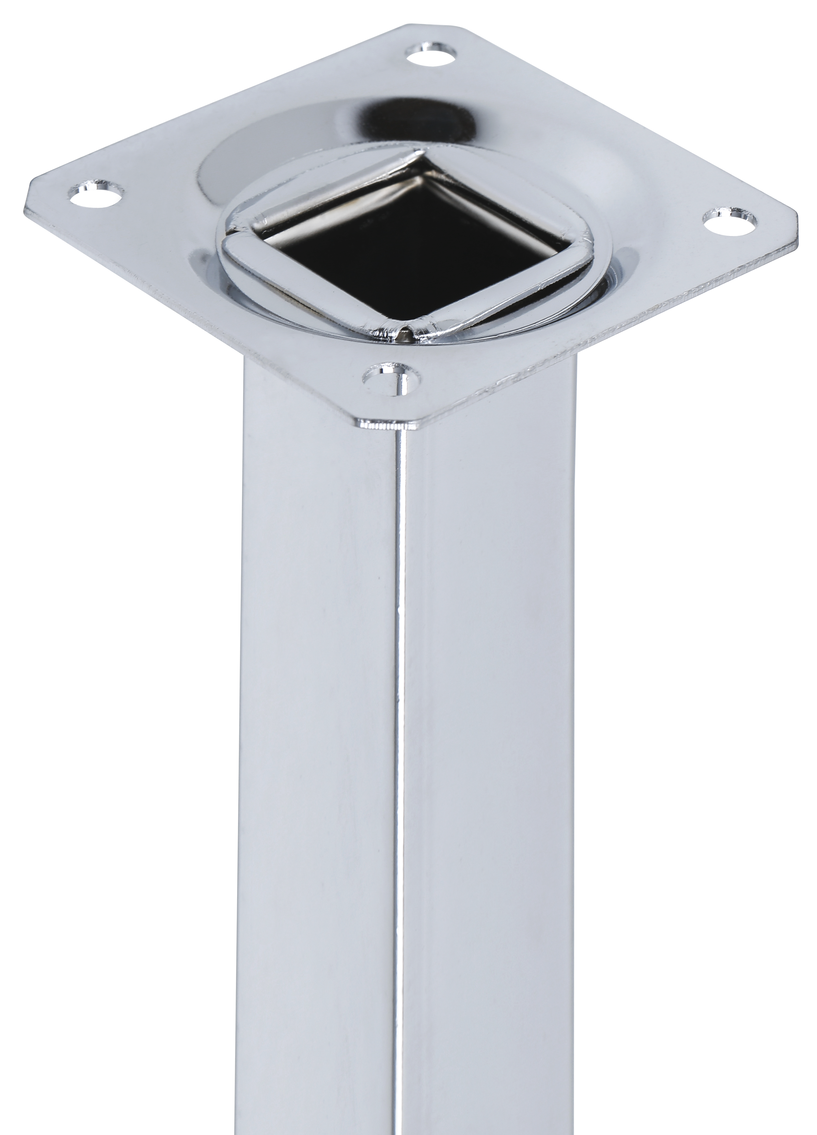 Pata para mueble de acero color cromo altura 10 cm - 5