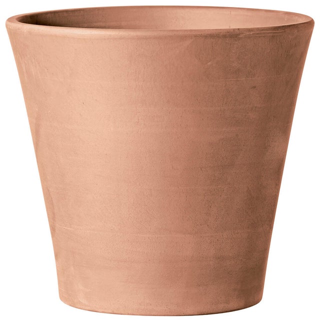 Maceta redonda de arcilla DEROMA ø 26 cm y 23.7 cm altura marrón terracota