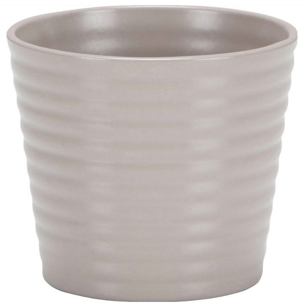 Maceta redonda de arcilla SCHEURICH ø 9.1 cm y 8 cm altura blanco - 11