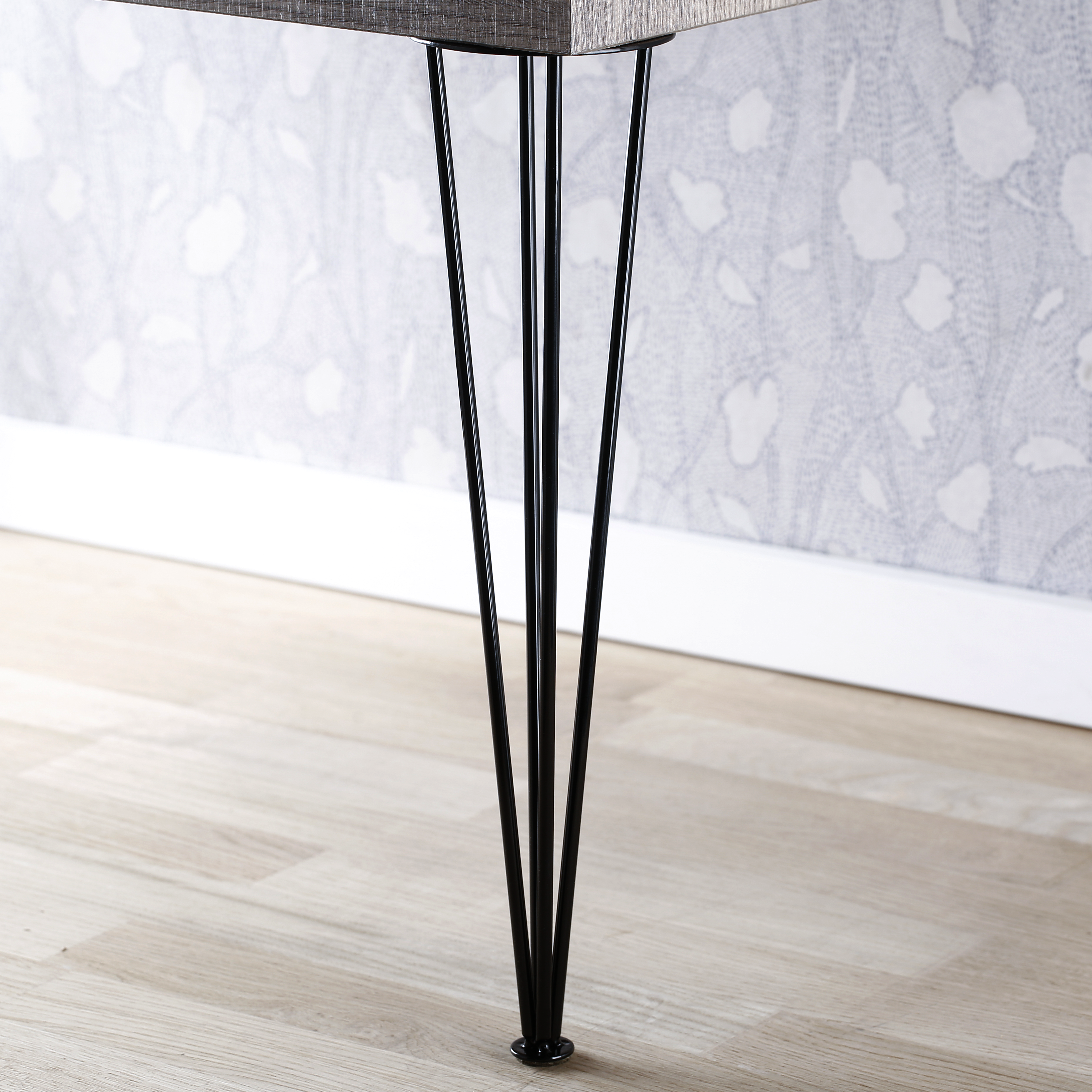 Pé de móvel aço preto 400x60 mm Rei 956 - 3