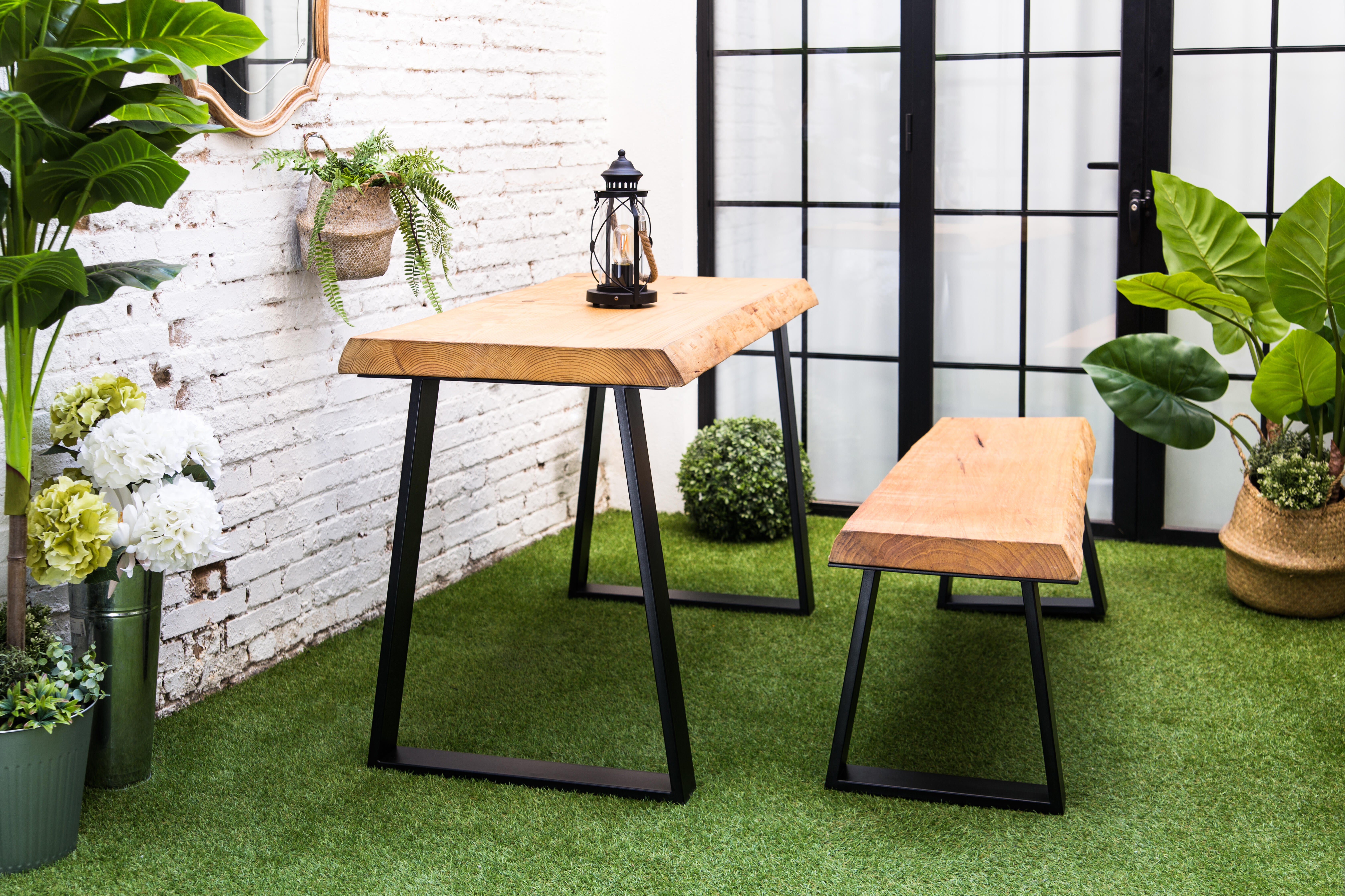 Pé de móvel DECO METAL TRAPÉZIO 71X58 PRETO MATE - 2