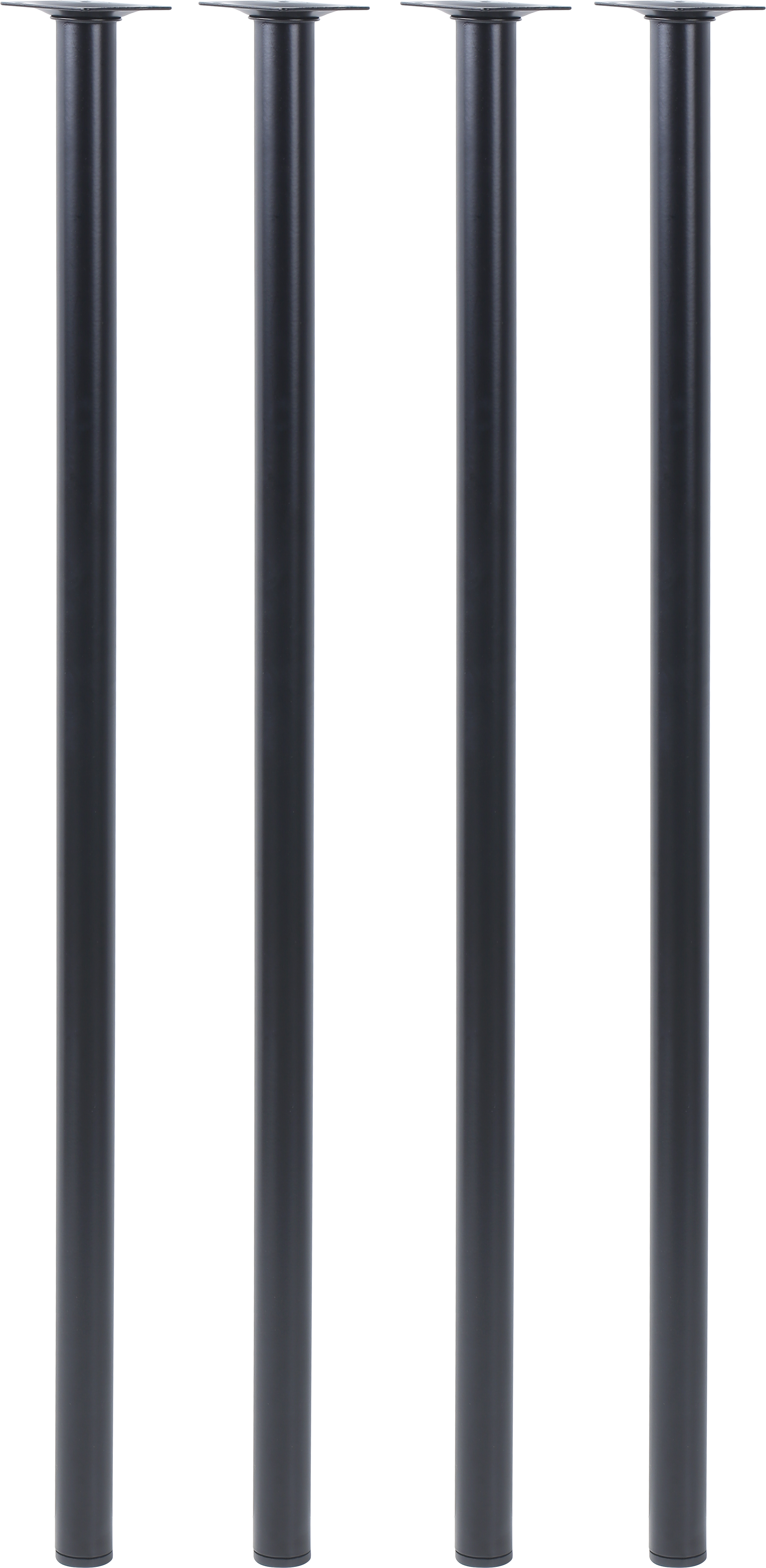 YUAENFI 4 Piezas Patas Para Muebles 15 Cm Regulables Negro Patas Para Mesas, Mesillas, Mueble