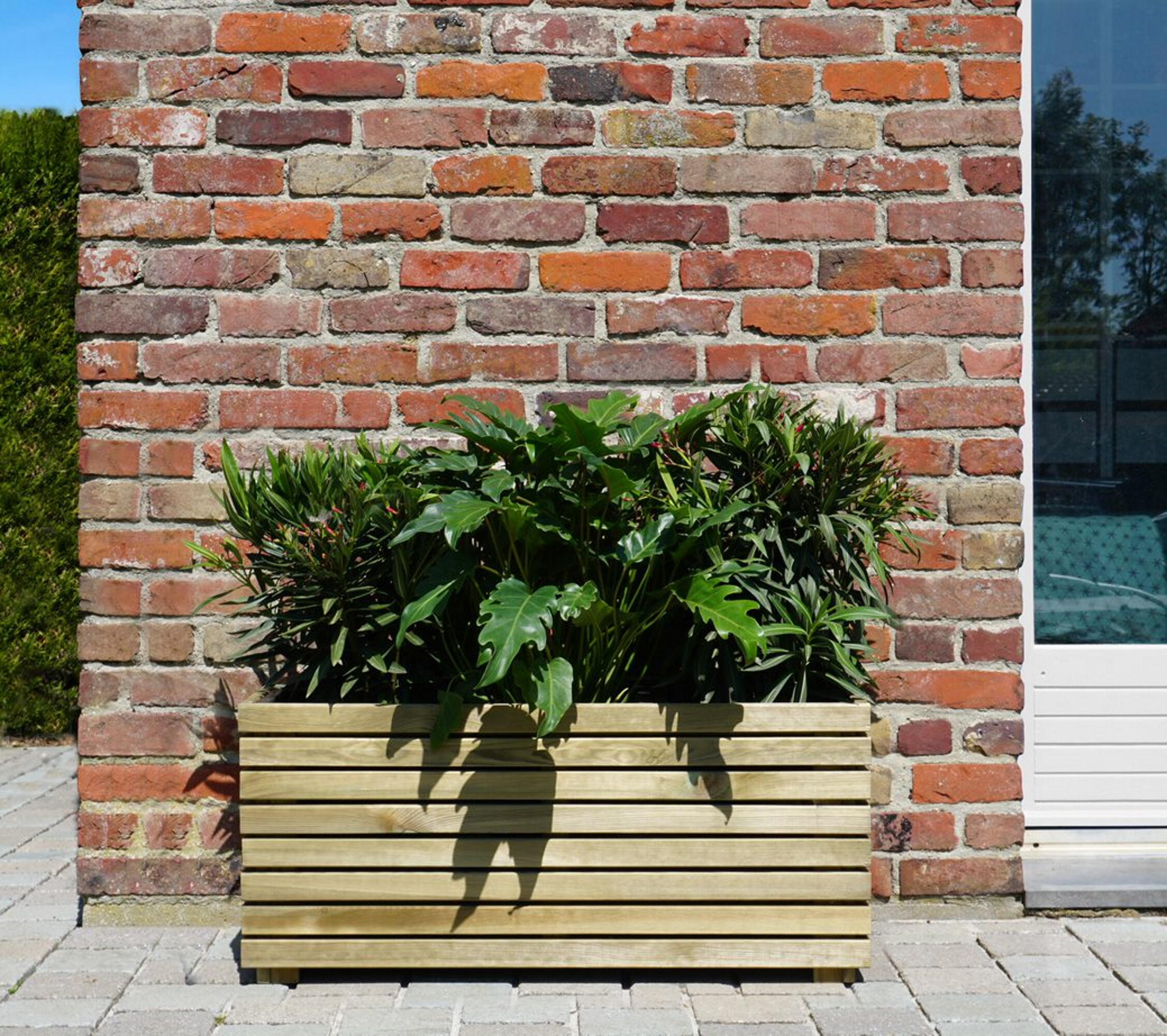 Vaso per piante e fiori Horizon CERLAND in legno marrone H 40 cm L 90 x P 40 cm - 4