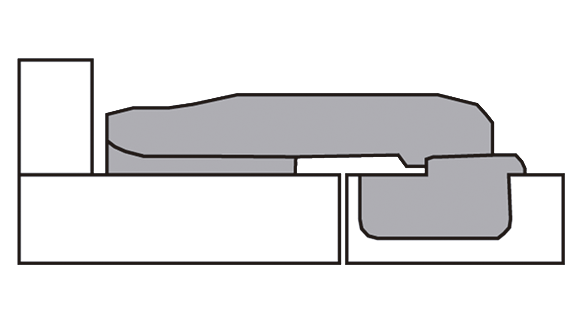 Bisagra Cazoleta 35mm clip para puerta en línea con freno - 2