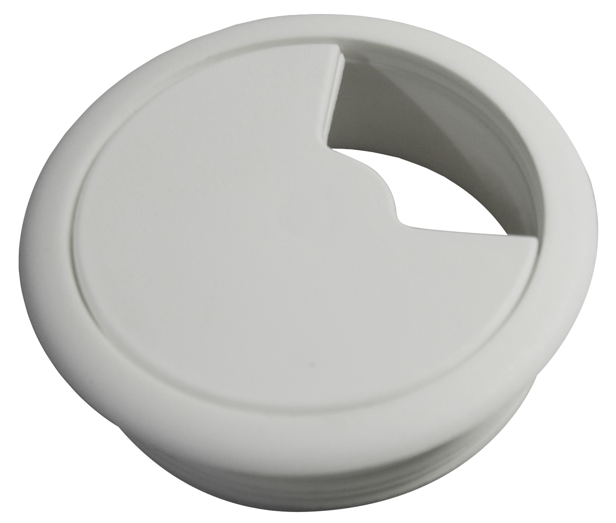 2 tapa pasa cable plástico blanco ø 60 mm