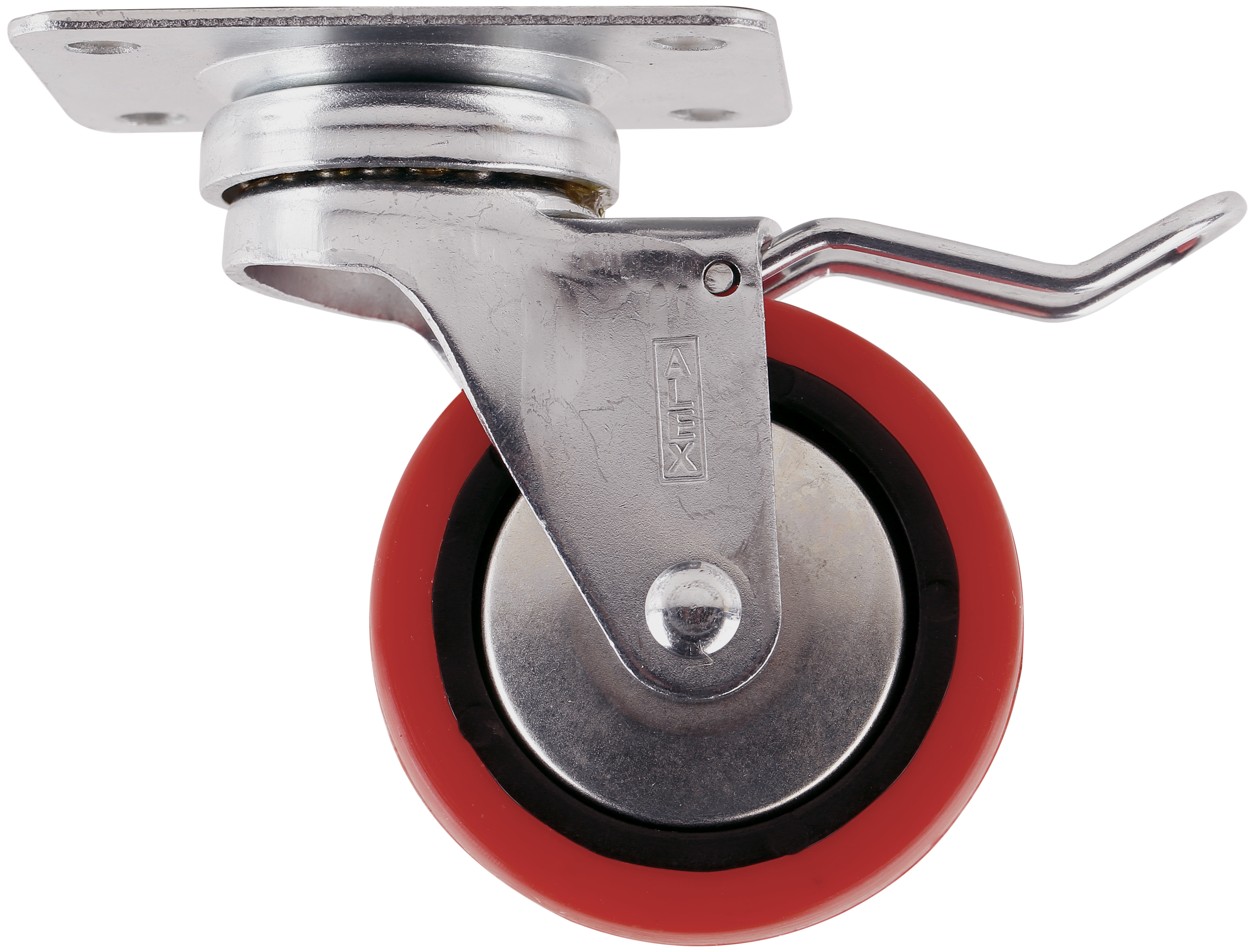 1 rueda giratoria con freno con placa , ø 60 mm, peso max. 40 Kg - 4