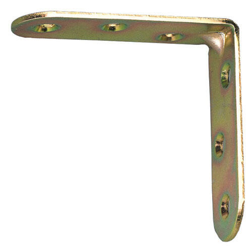 Escuadra ángulo de acero bicromatado de 20 x 20 x 16 mm