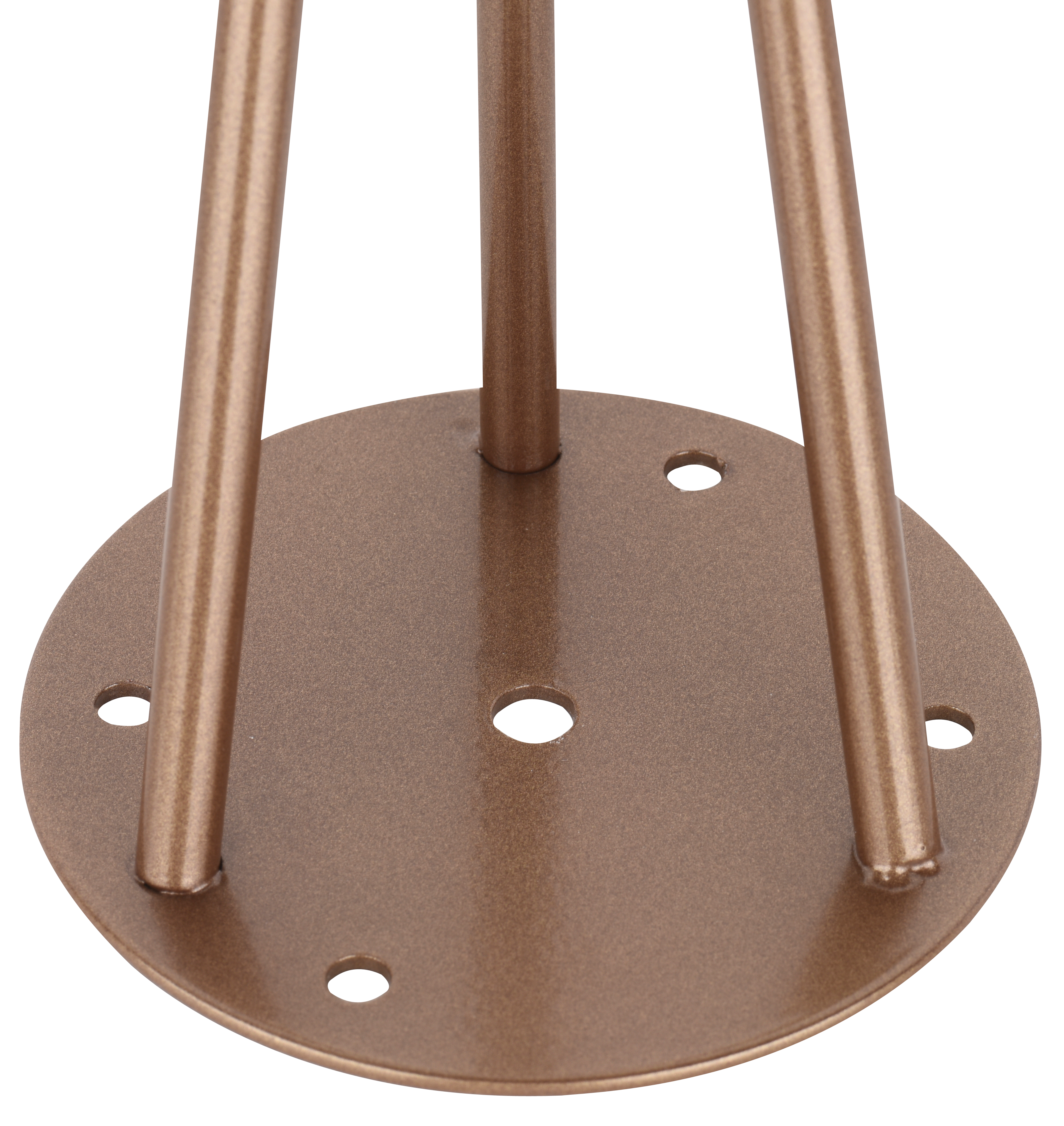 Pé Triângular Aço Altura 160mm Diâmetro 100mm Bronze - 4