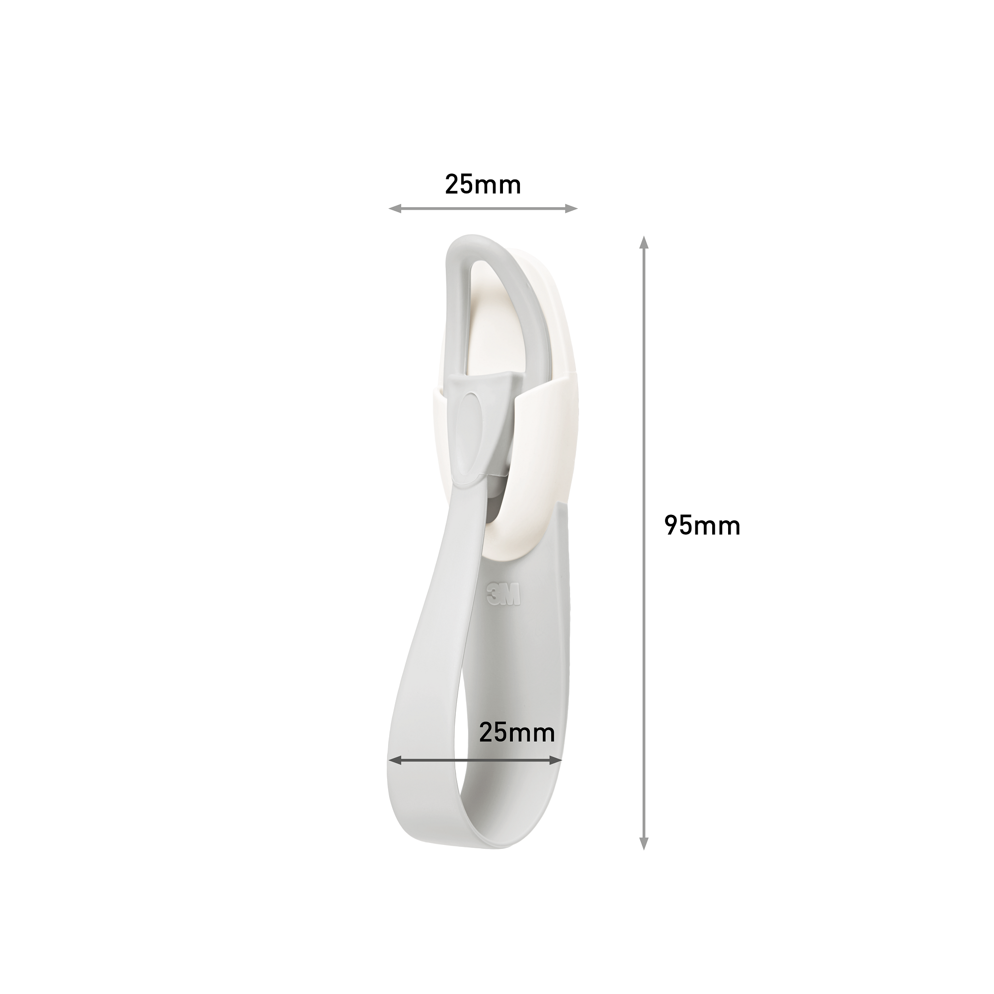 2 percha/colgador adhesivo   blanco en bruto - 2