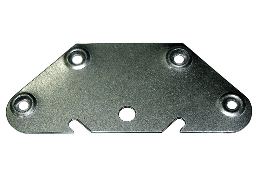 2 soportes para atornillar de 6,5x0,2x6,5 cm
