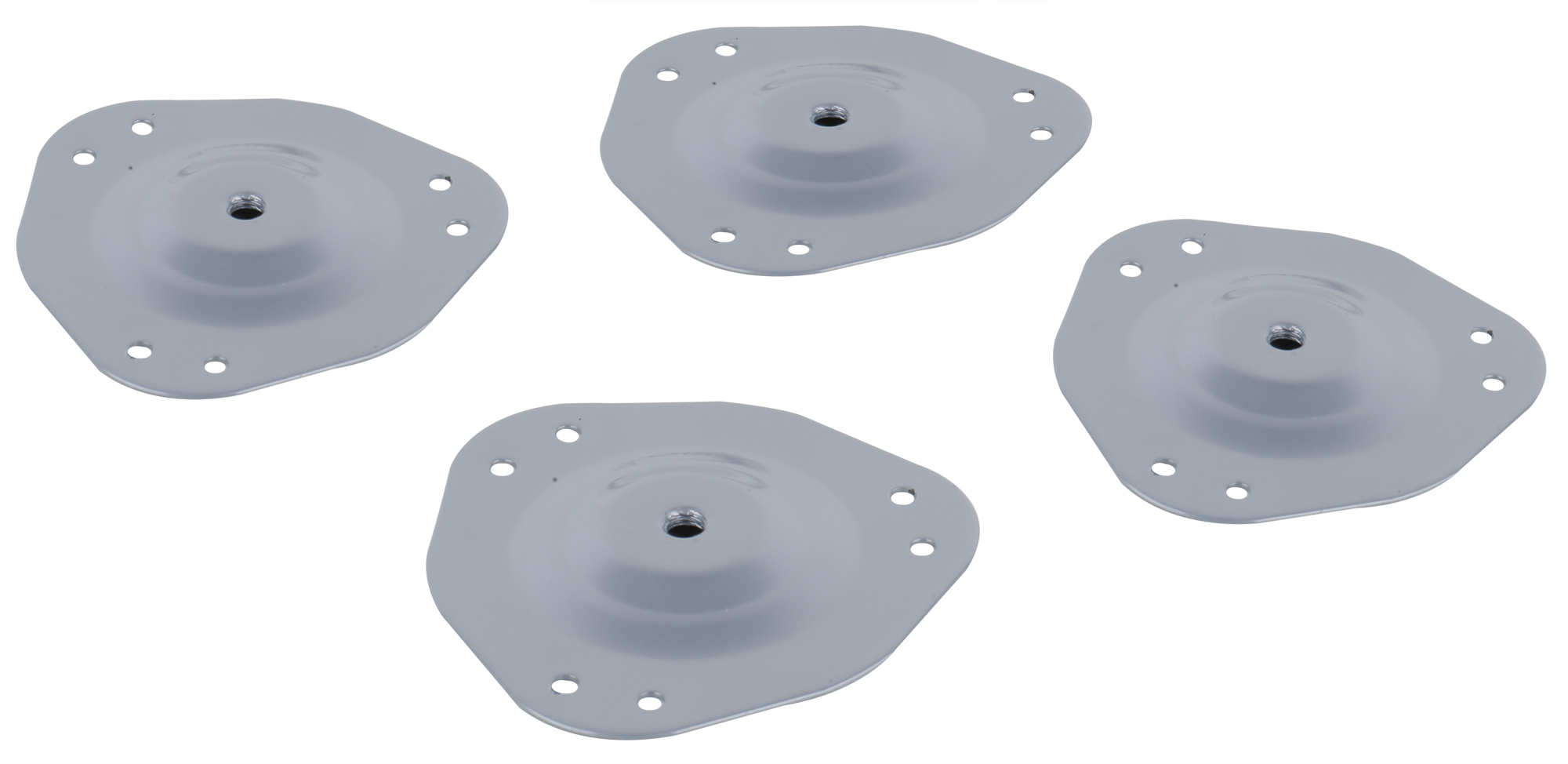 4 Pata para mesa o escritorio de acero con altura regulable color gris altura 70 - 73 cm - 2