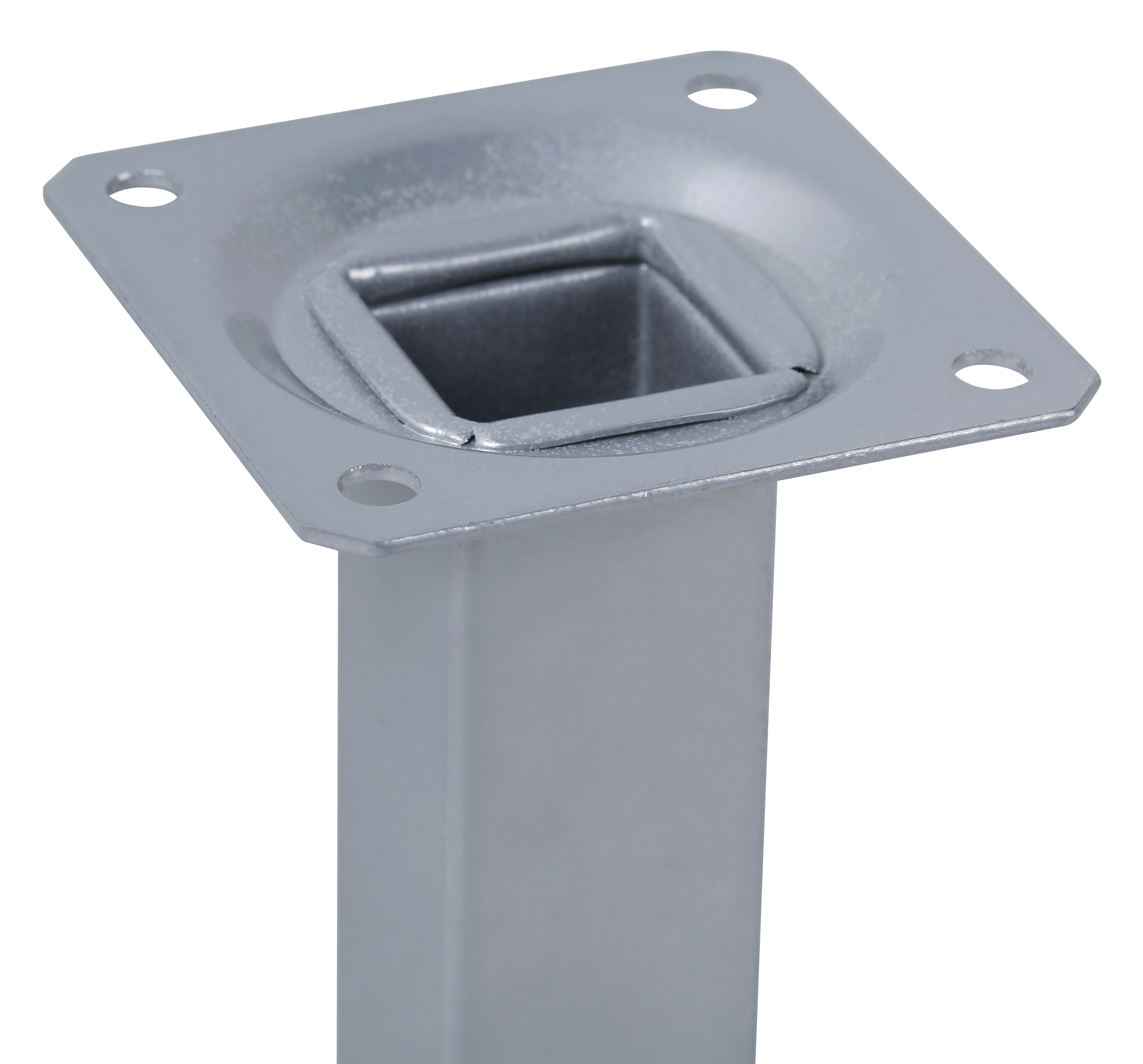 4 Pata para mueble de acero color gris altura 10 cm - 5