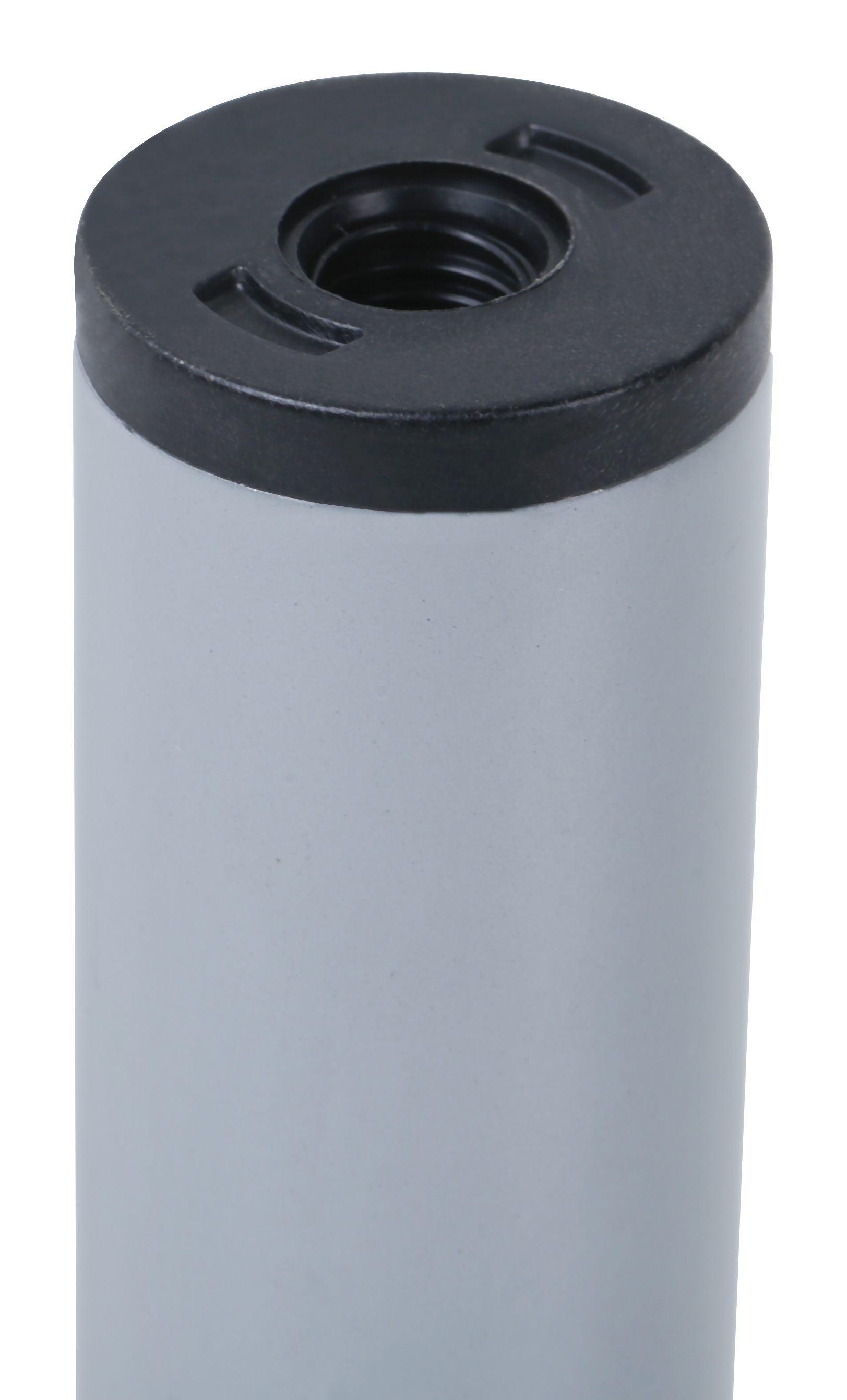 4 Pata para mueble de acero color gris altura 10 cm - 5