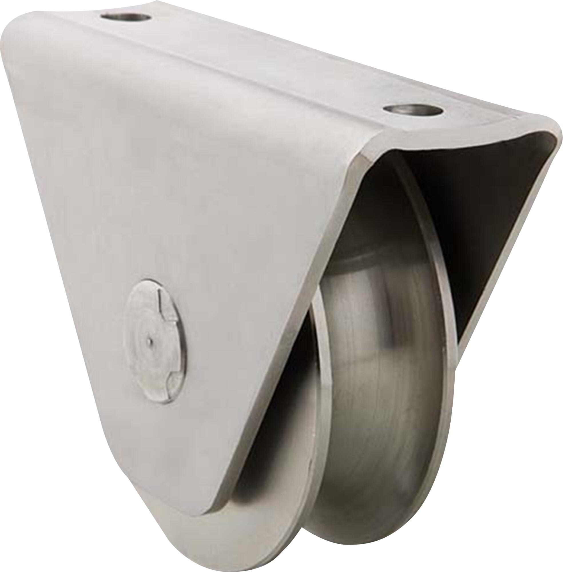 Polea de caja para puerta corredera y de carril redondo ø 80 mm