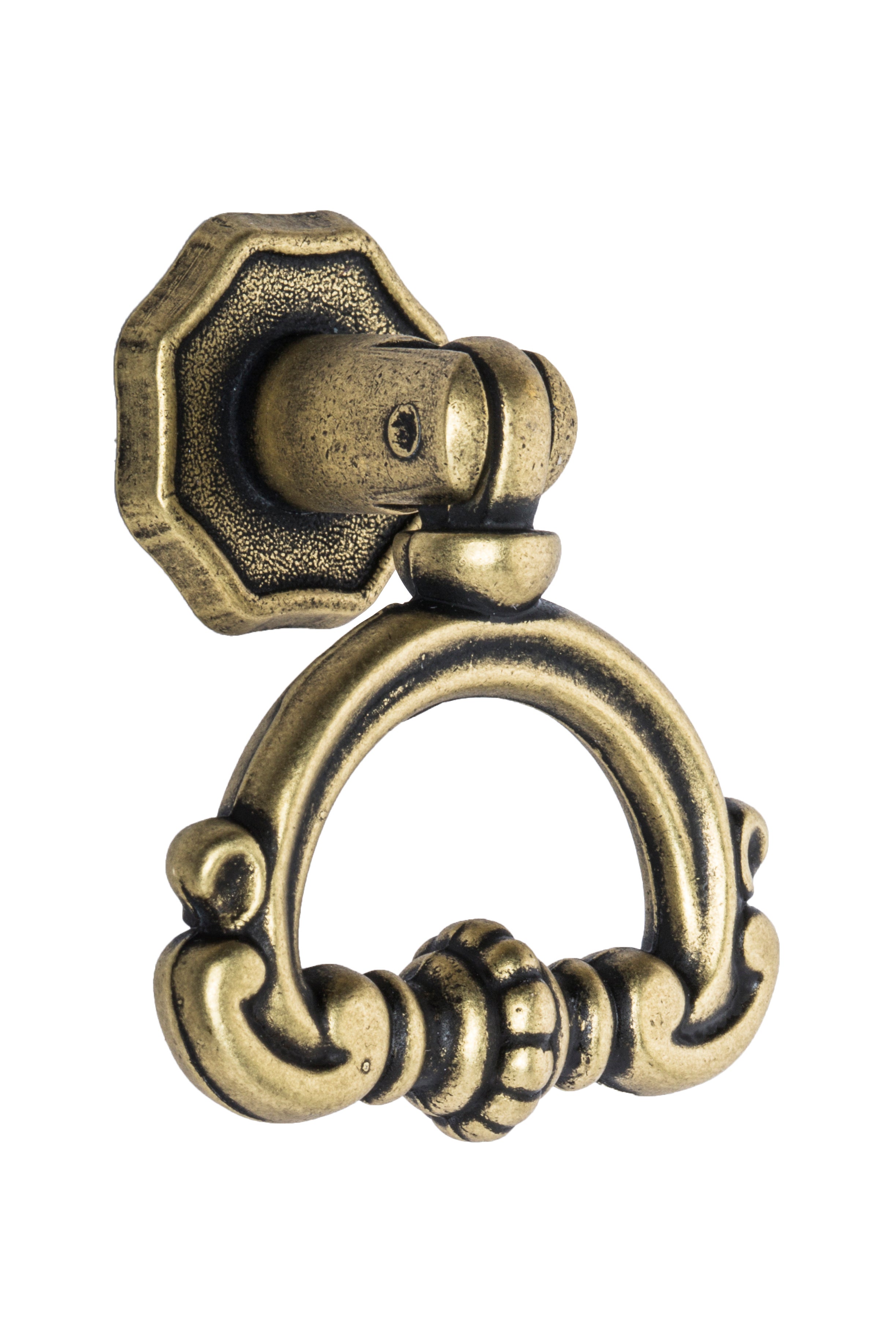 Tirador de mueble nesu de zamak de latón 40x14 mm