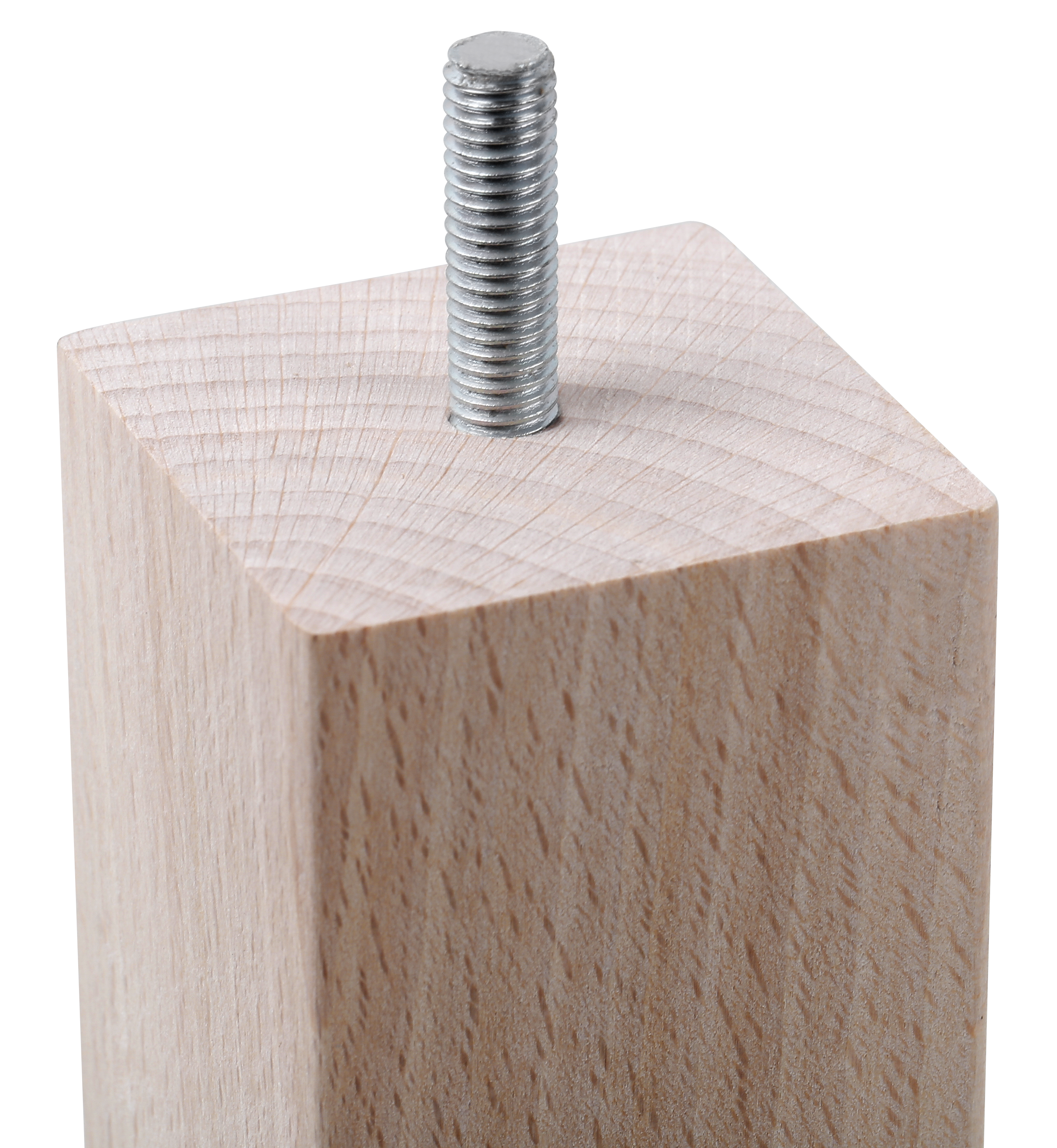 Pata para mesa de centro o banco de madera color haya altura 36 cm - 4