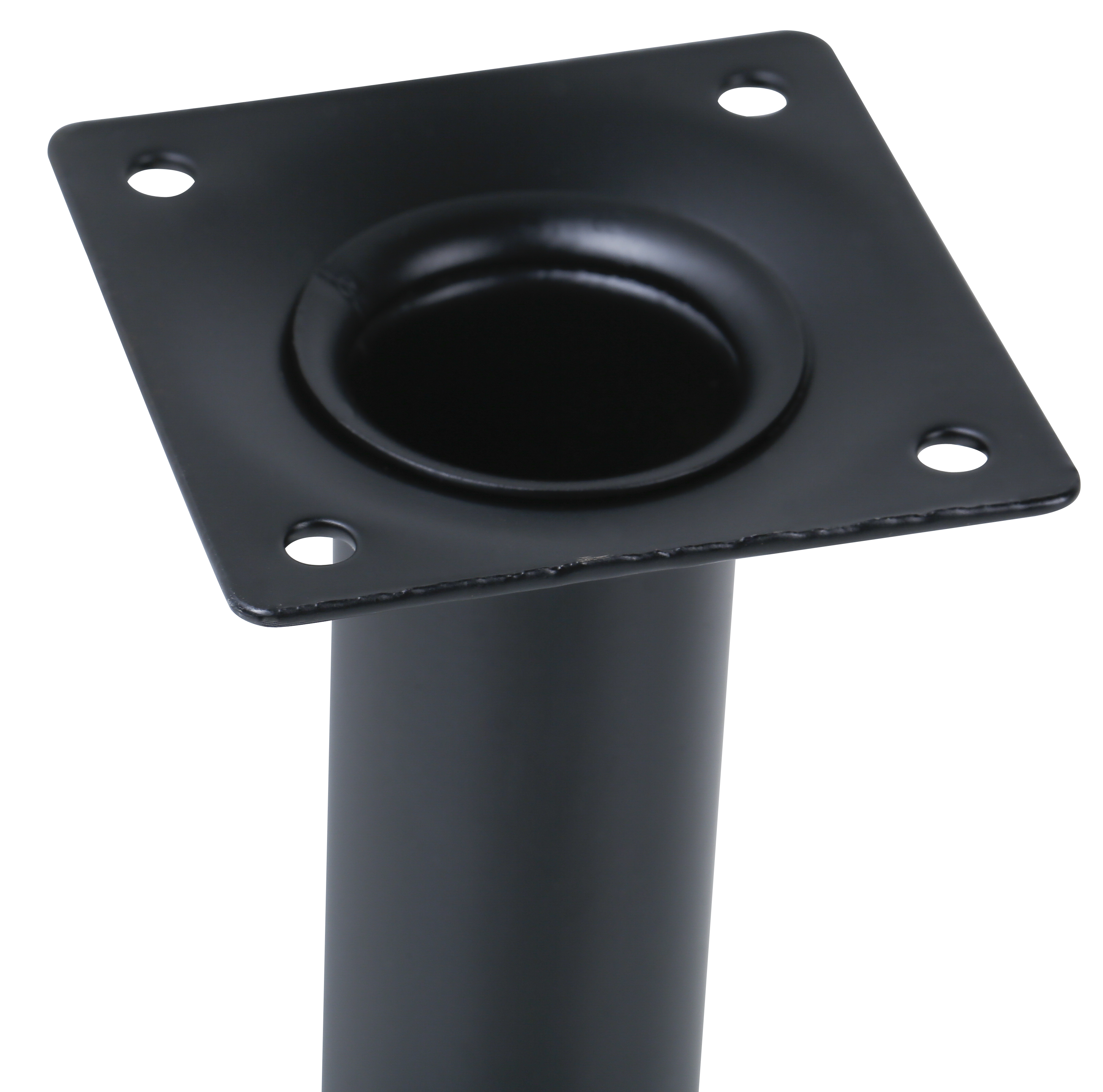 Lote 4 PÉS AÇO REDONDO ALTO 150 D30 PRETO - 5