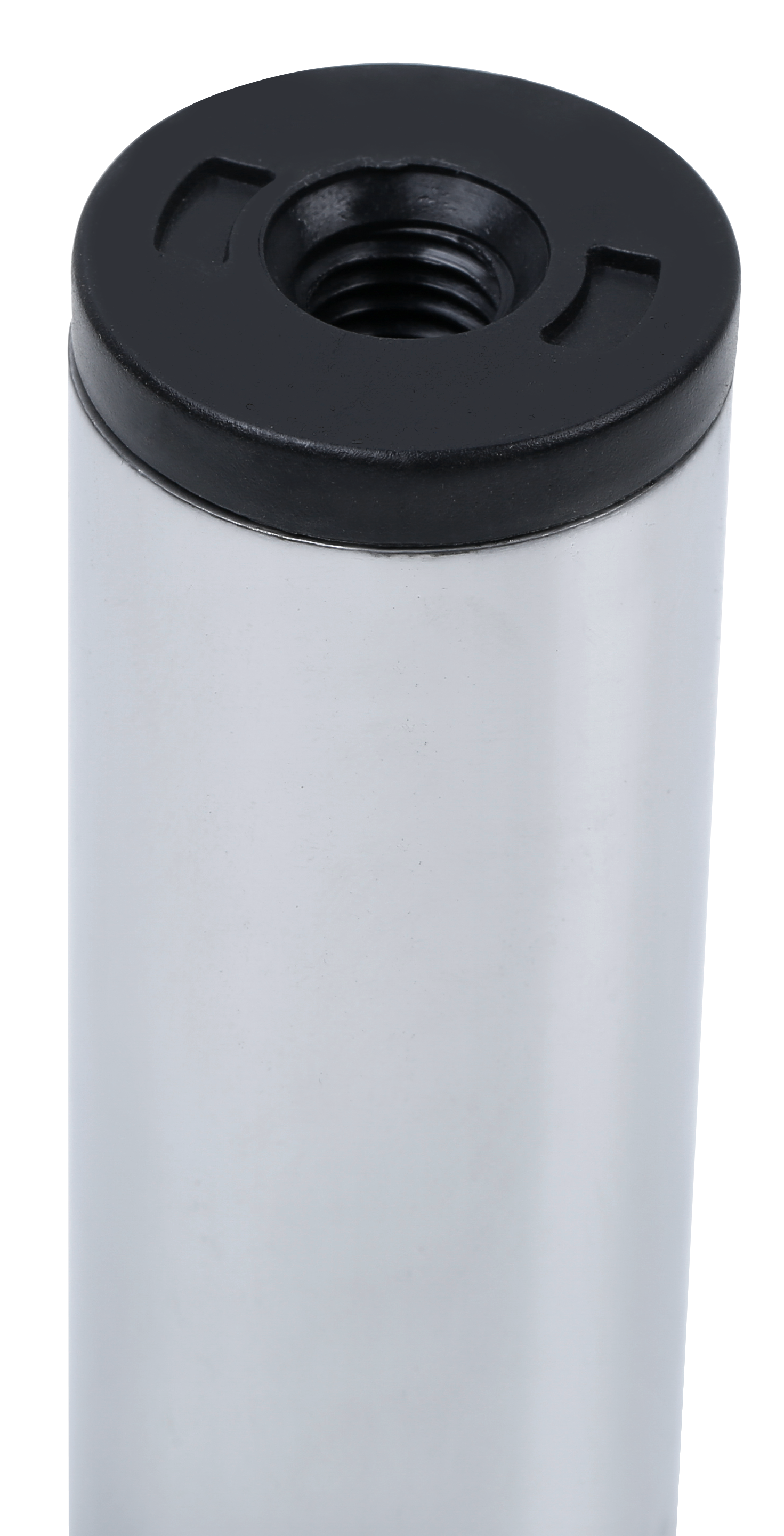 Pata para mueble de acero color gris altura 15 cm - 4