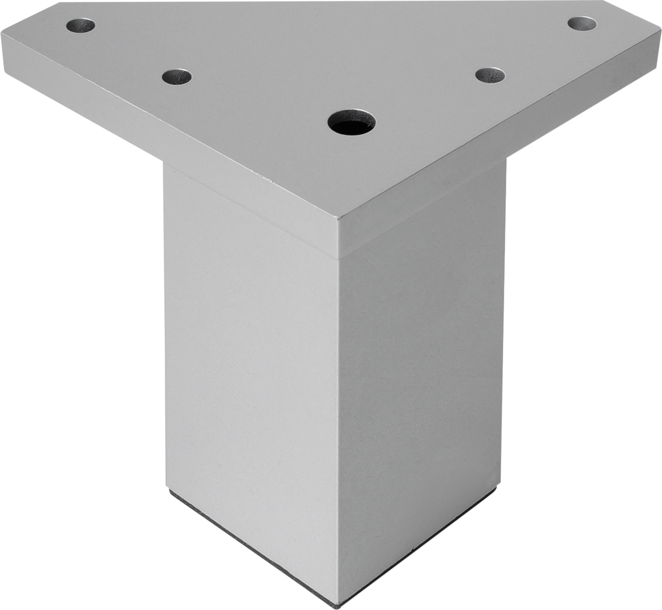 Pata para mueble de ABS color gris altura 8 cm - 4