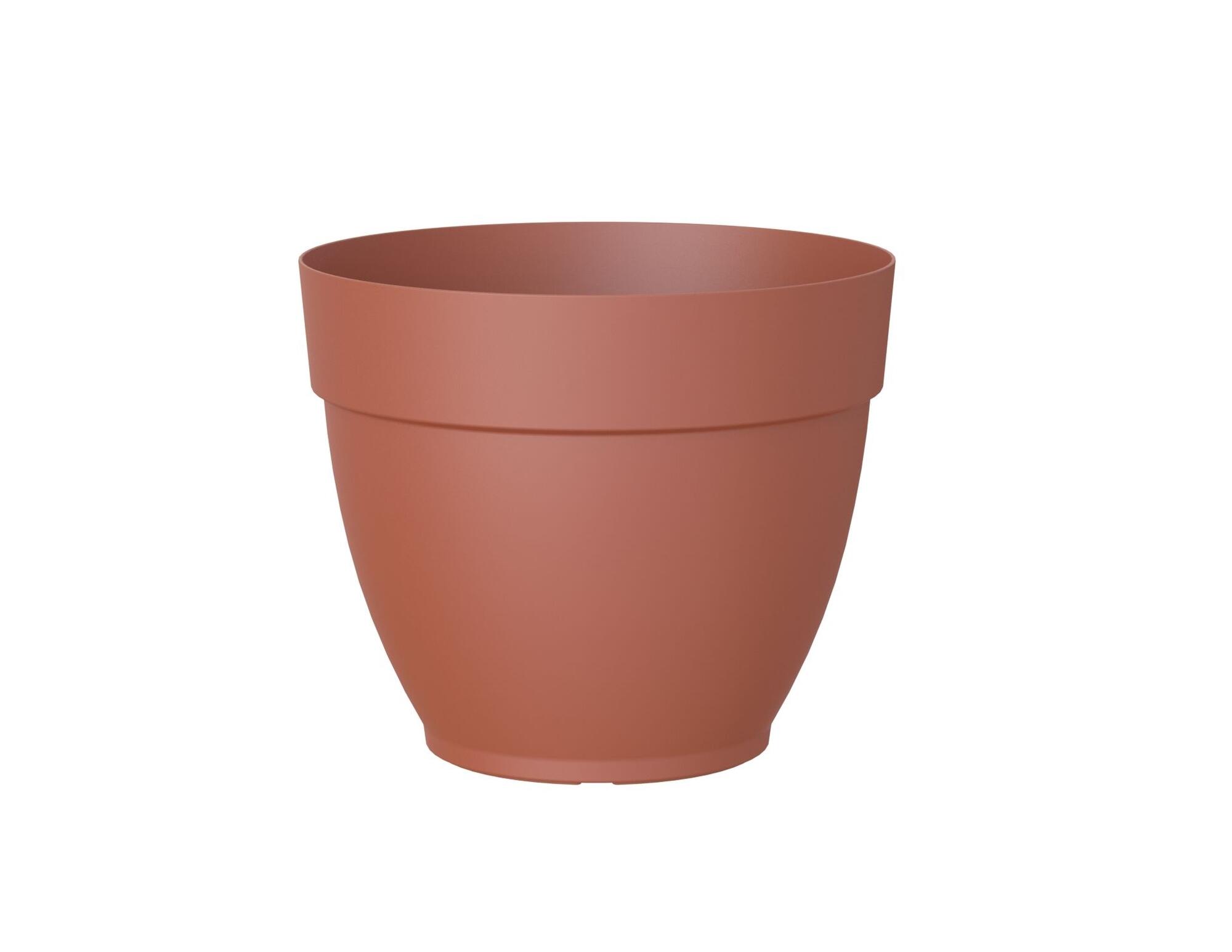 Maceta redonda de polipropileno ARTEVASI Capri ø 20 cm y 16.8 cm altura naranja - 5