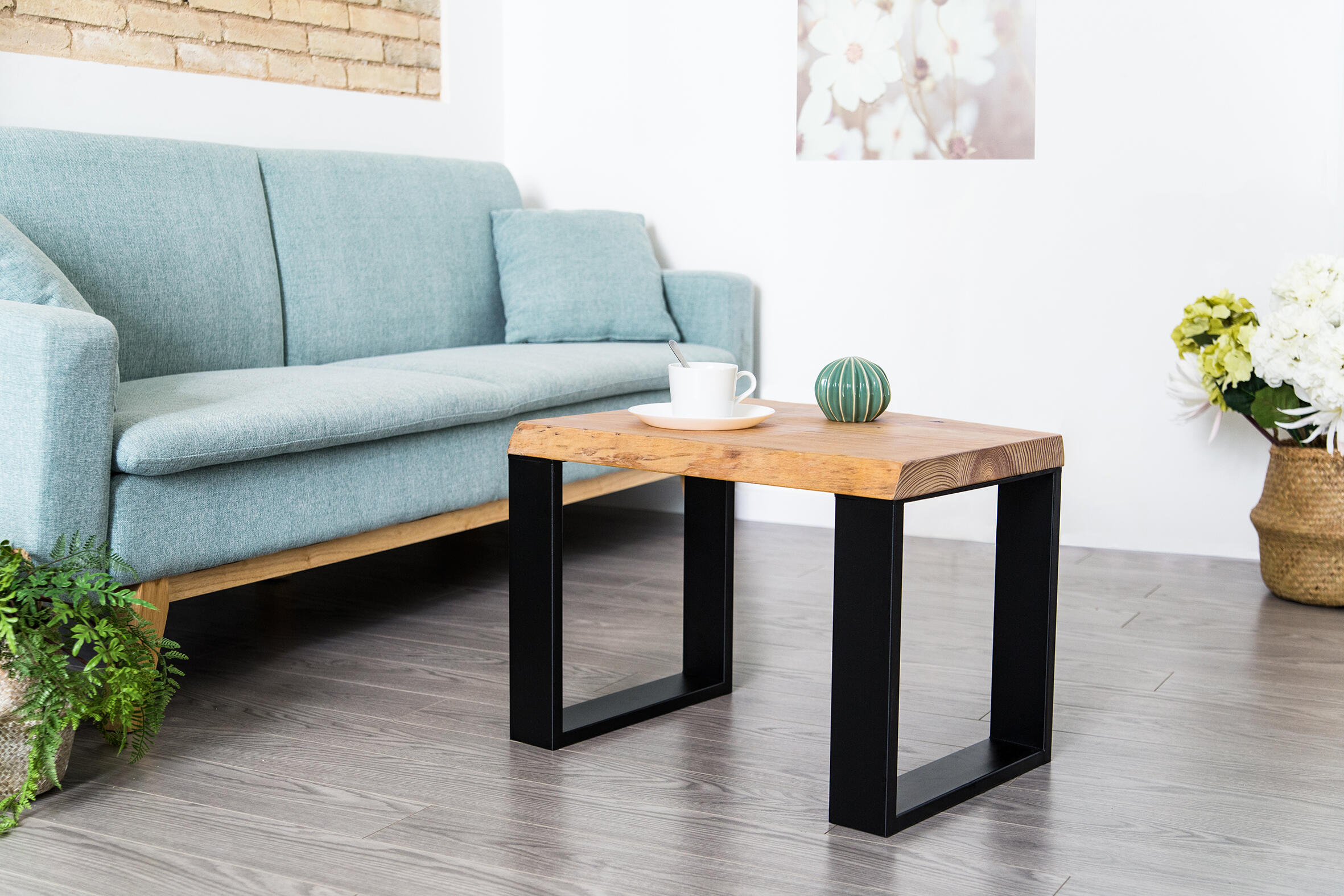 Pé de móvel DECO METAL RETANGULAR 38X38 PRETO MATE - 2