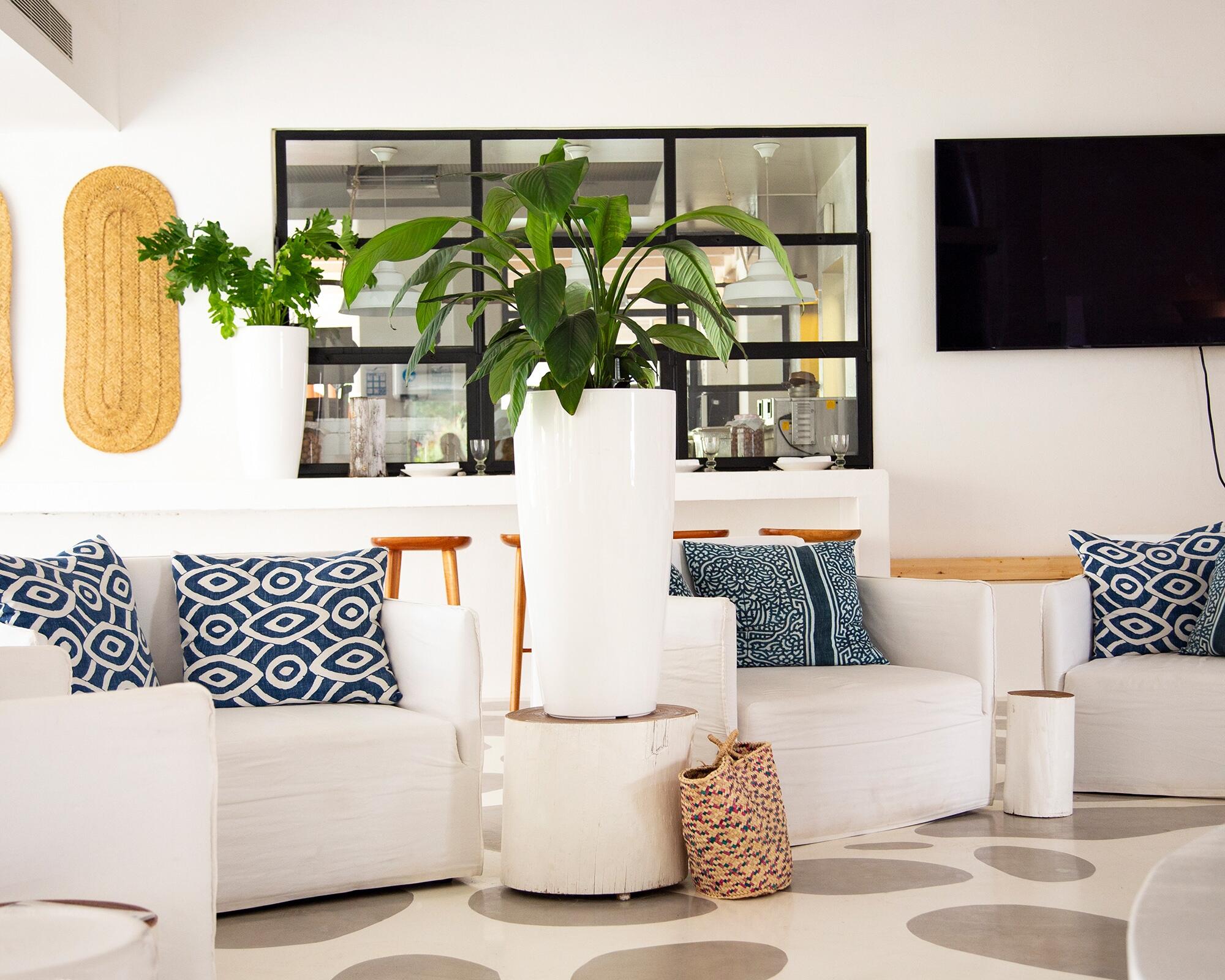 Vaso de resina SANTORINI D33CM TAUPE - 3