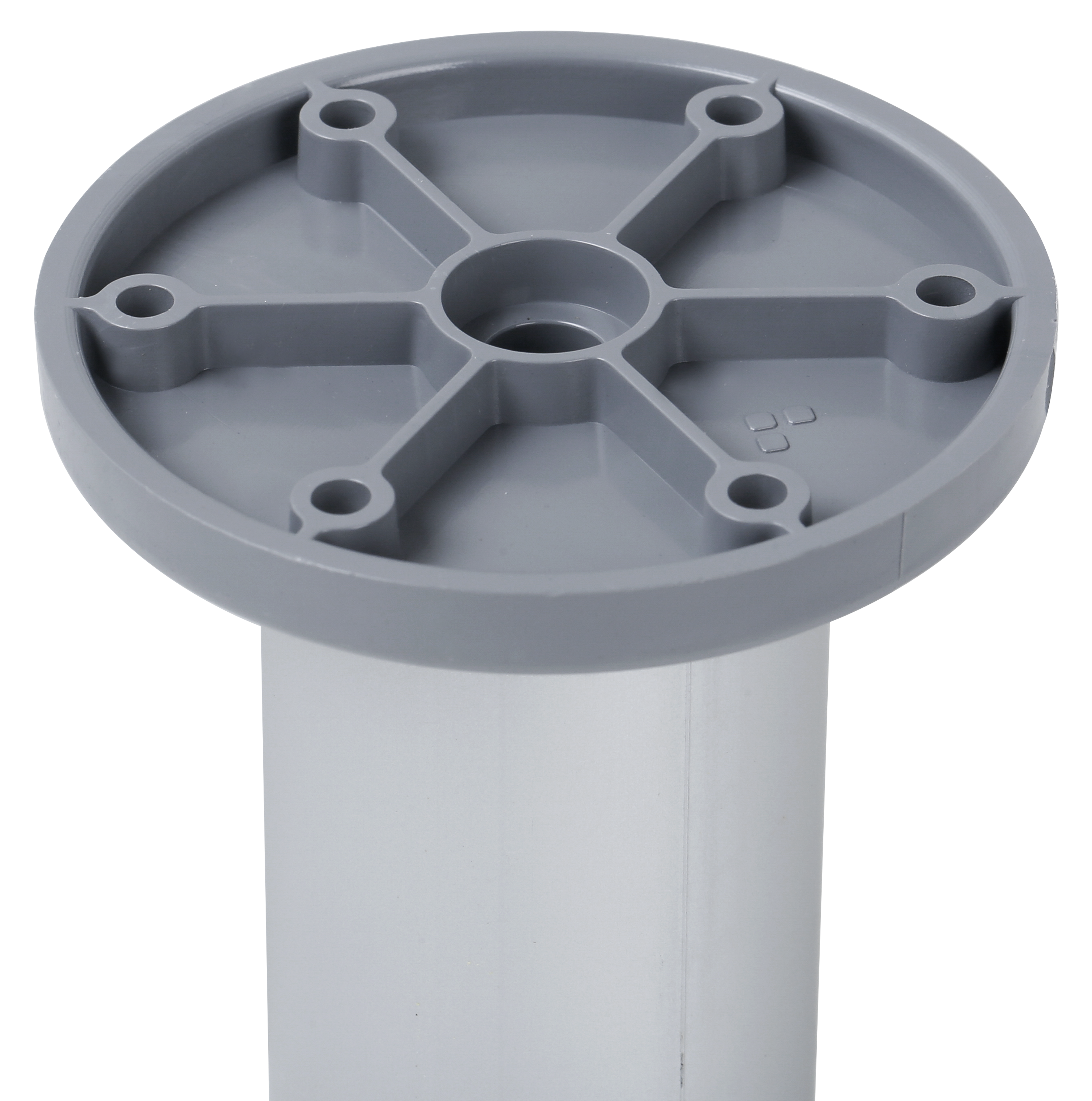 4 pés redondos alumínio 200x40 mm - 5