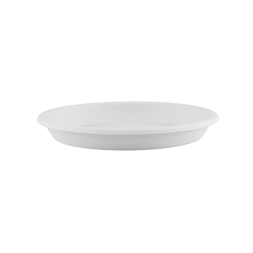 Plato para maceta y jardinera polipropileno blanco 26x26 cm