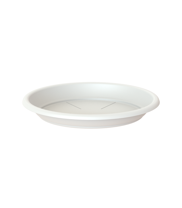 Plato de maceta polipropileno blanco de Ø 35 cm