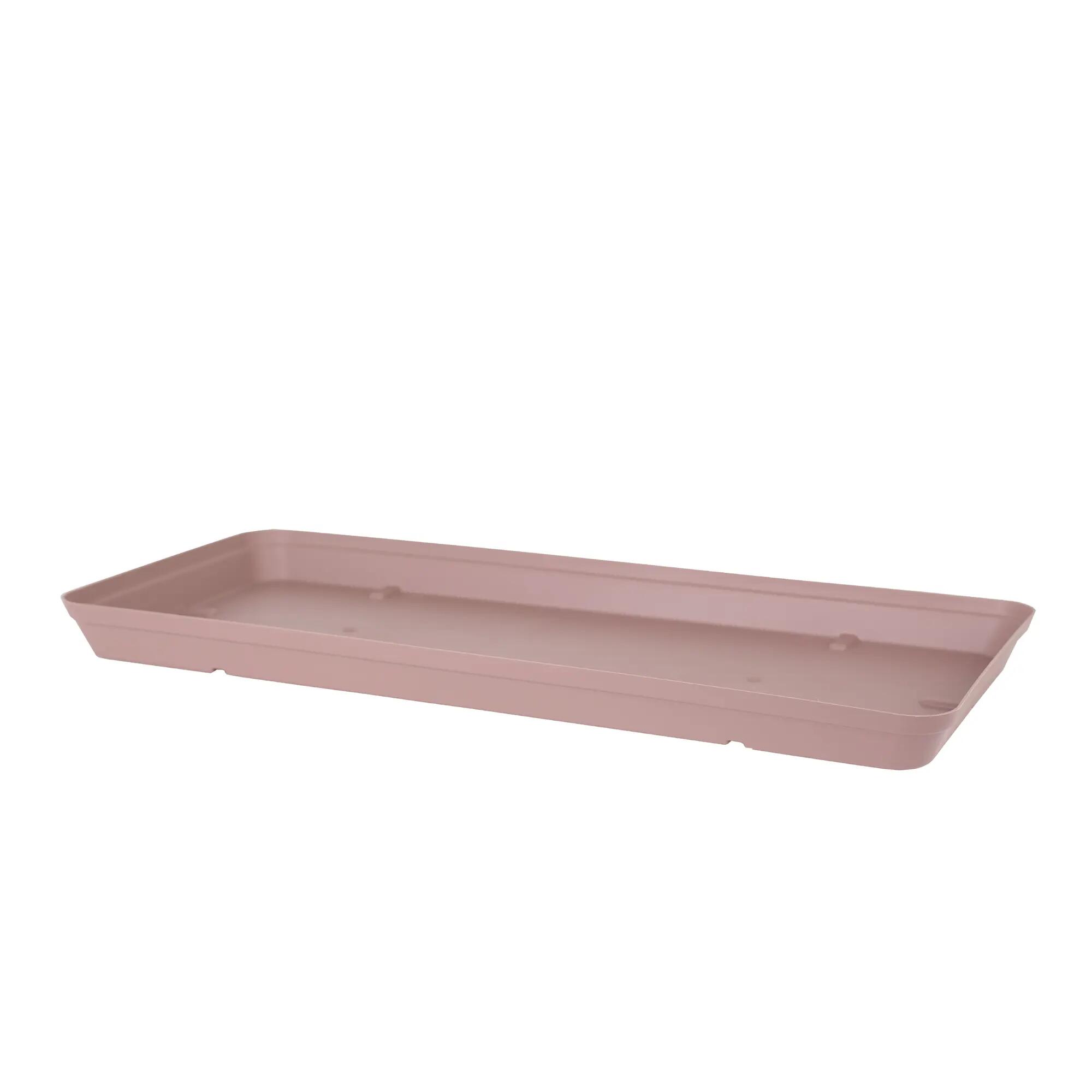 Sottovaso per vaso da fiori ARTEVASI Capri in terracotta di colore tortora L 80 x H 4.5 x P 34 cm - 2